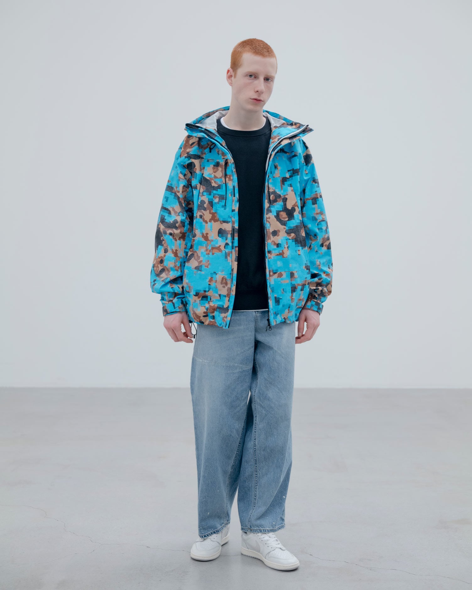 SOPH. | CAMOUFLAGE 3LAYER MOUNTAIN JACKET(3 (L) BLUE):