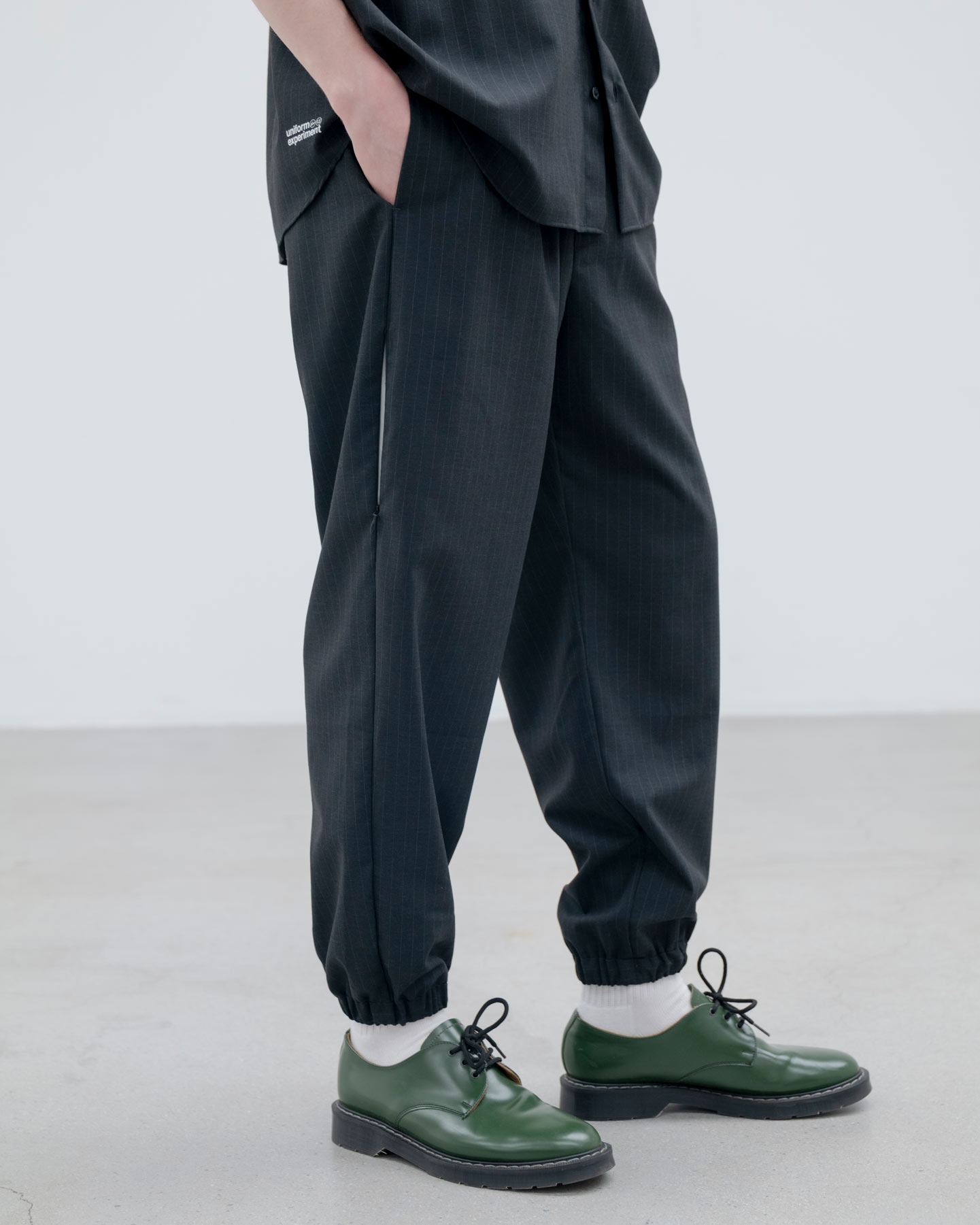 SOPH. | STRETCH WOOL SIDE POCKET JOGGER PANTS(2 (M) BLACK):