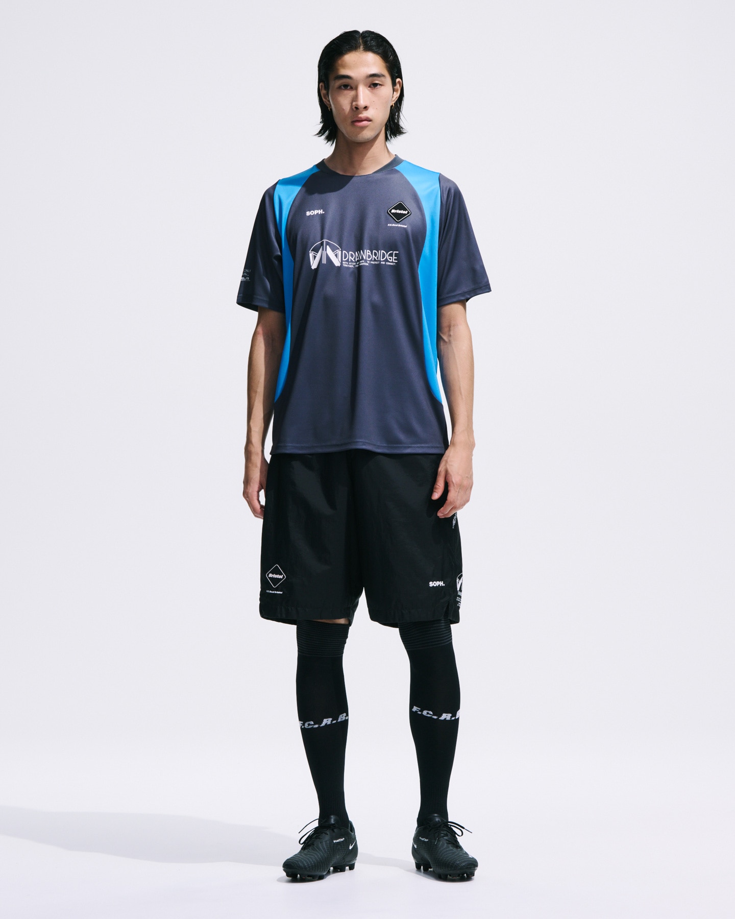 ウェア FCRB DEATH STRANDING 2: GAME SHORTS S F.C.R.B.×DEATH STRANDING 2: S/S GAME SHORTS DRAWBRIDGE