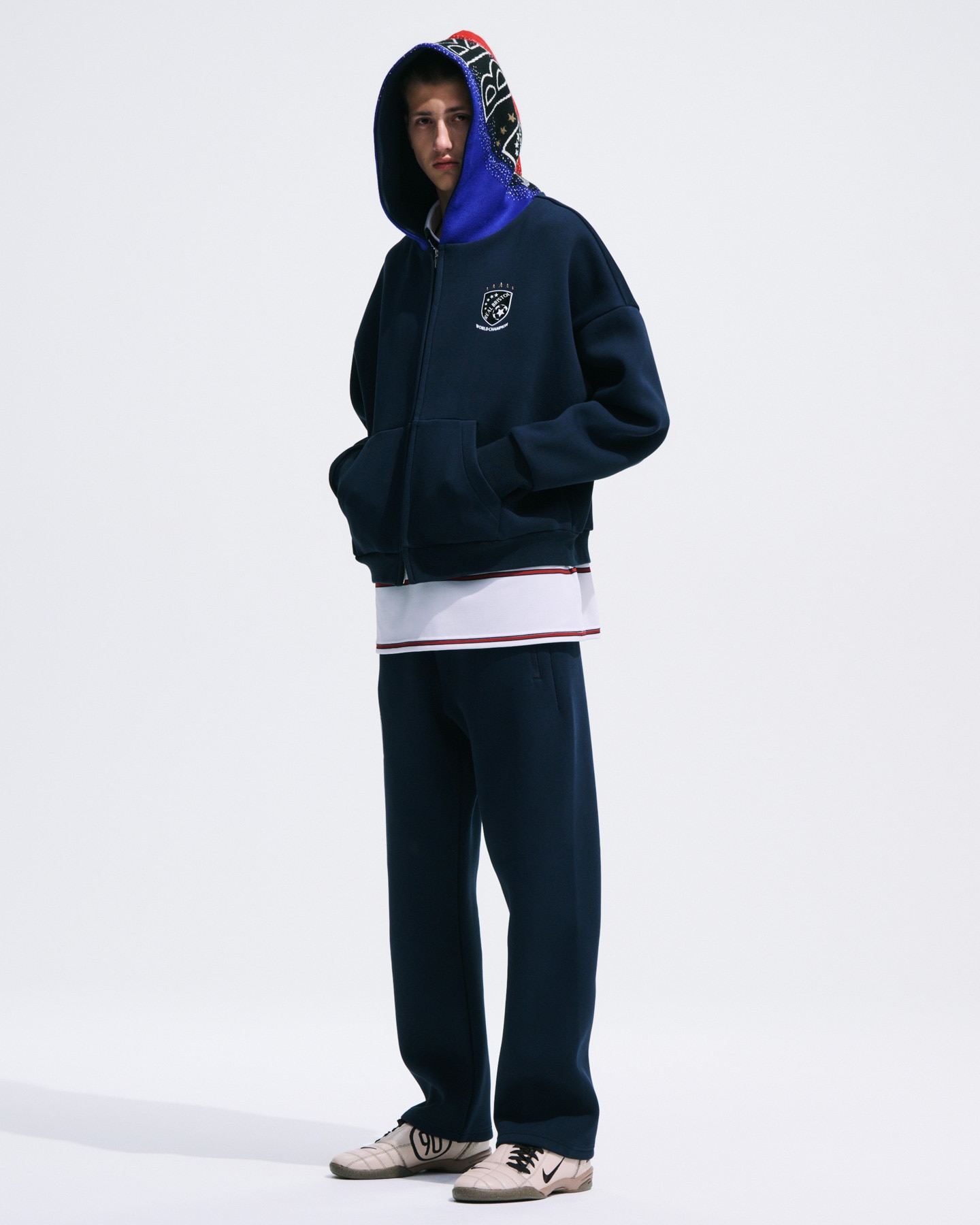 SOPH. | CHAMPIONS BONDING SWEAT ZIP-UP HOODIE(M BLACK):