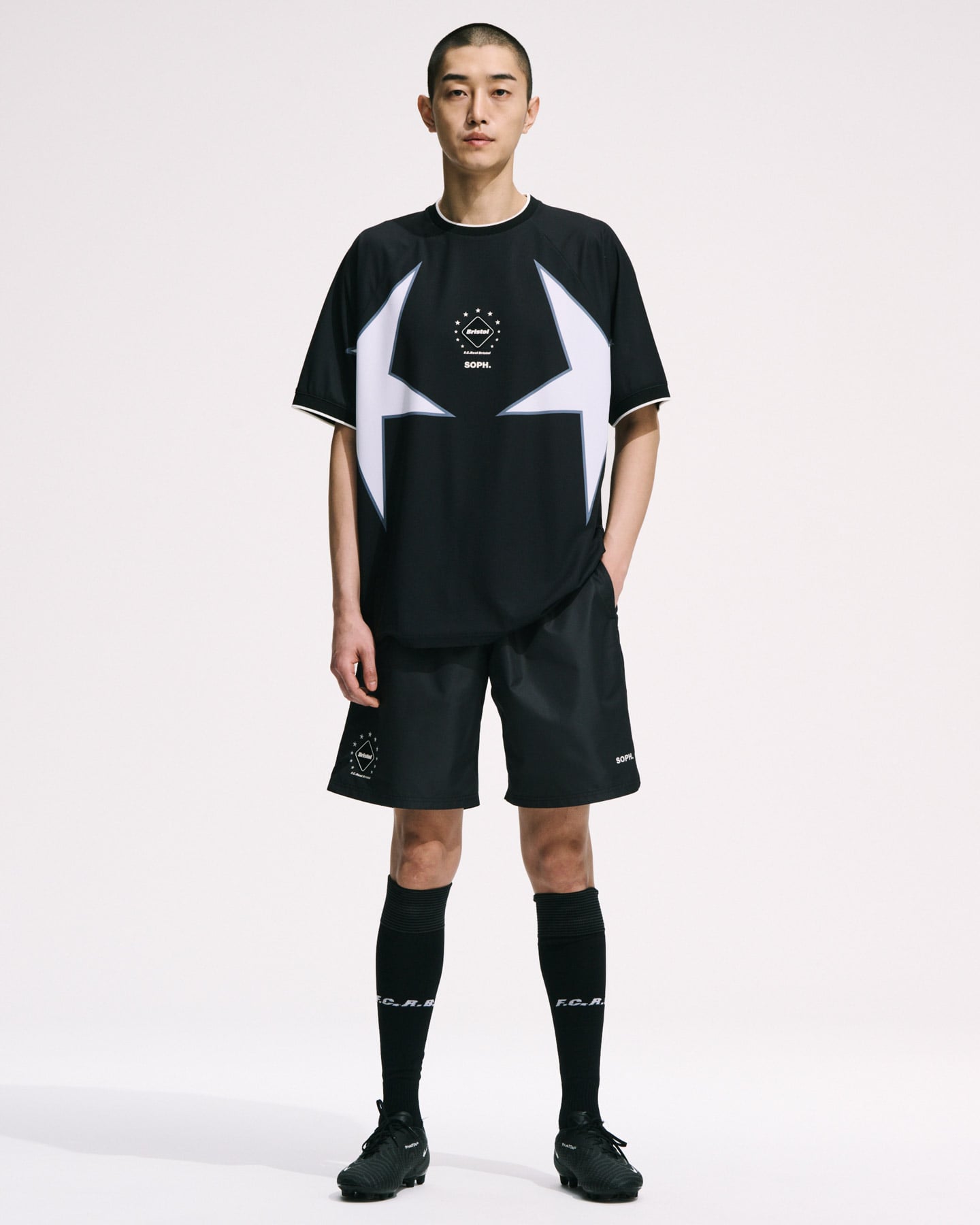 FCRB　ゲームシャツ　ブラック　XL 　星柄 SOPH. | STAR GAME SHIRT(M BLACK):