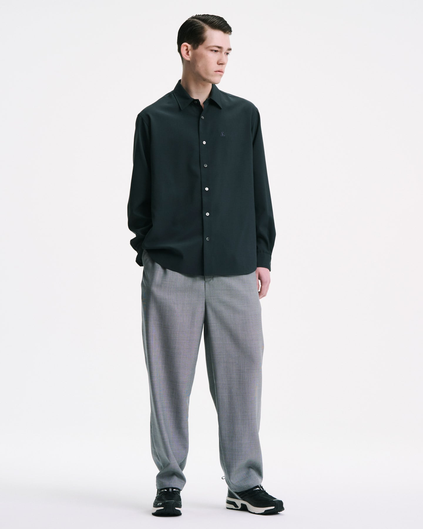 SOPH. | HIGH-TWIST POPLIN RELAX-FIT SHIRT(2 (M) WHITE):