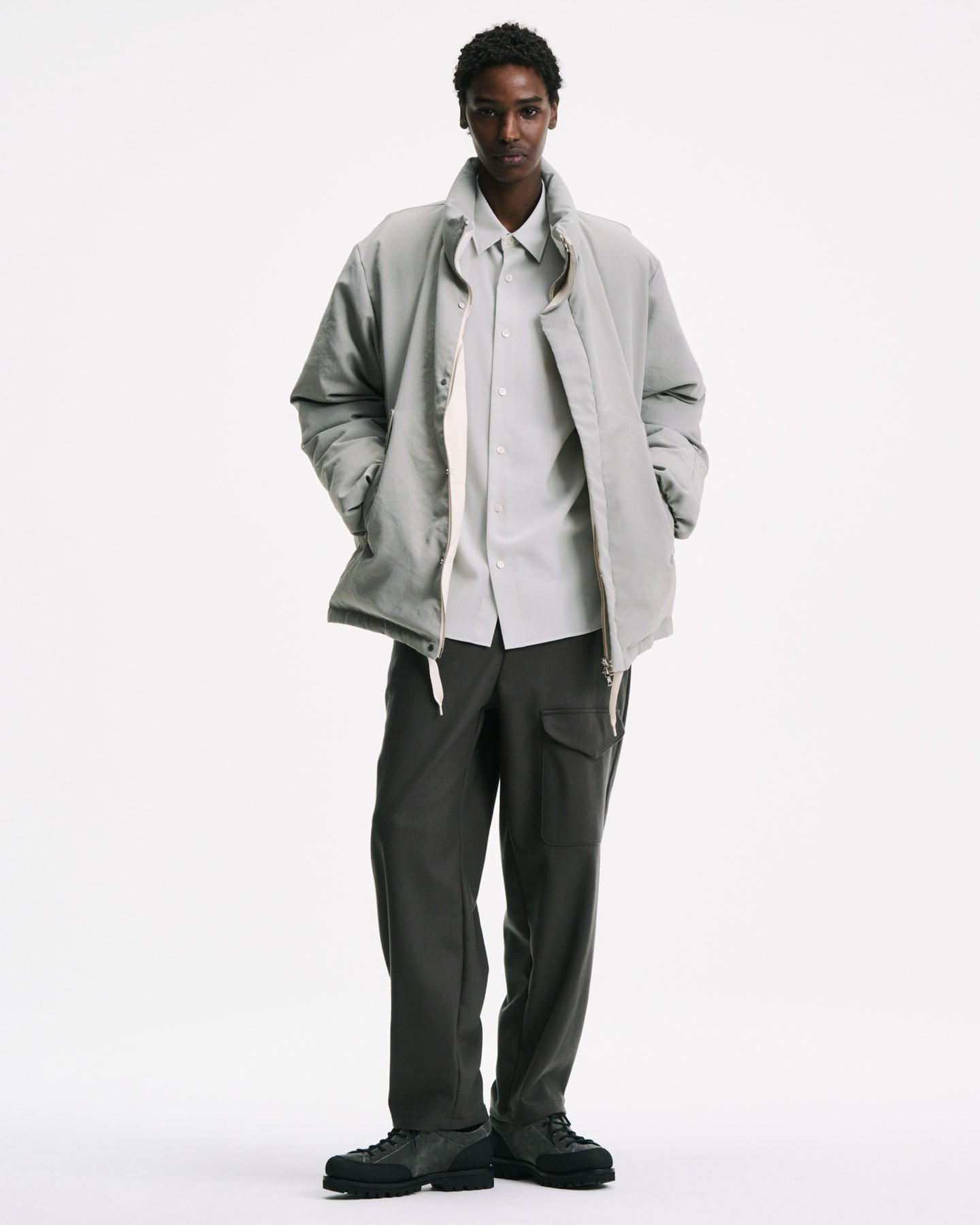 SOPH. | HIGH-TWIST POPLIN RELAX-FIT SHIRT(2 (M) BLACK):