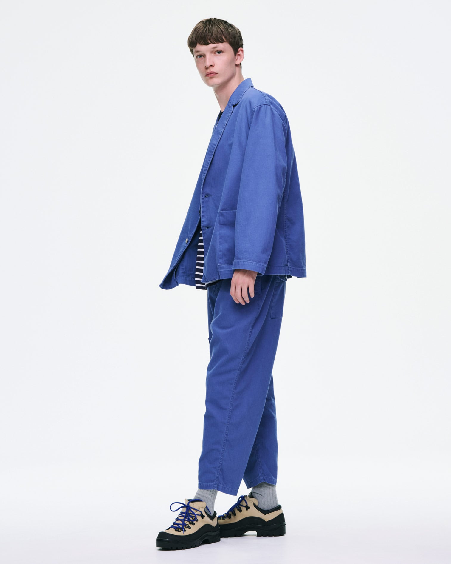半額以下 23ss sophnet「2TUCK WIDE PANTS」パープル SOPH. | DAMAGED WIDE CROPPED PANTS(2 (M) BLUE):