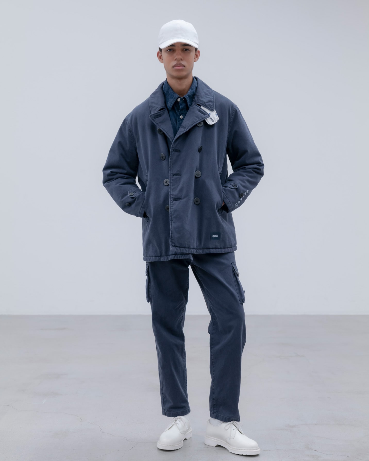 SOPH. | MILITARY PEA COAT(2 (M) NAVY):