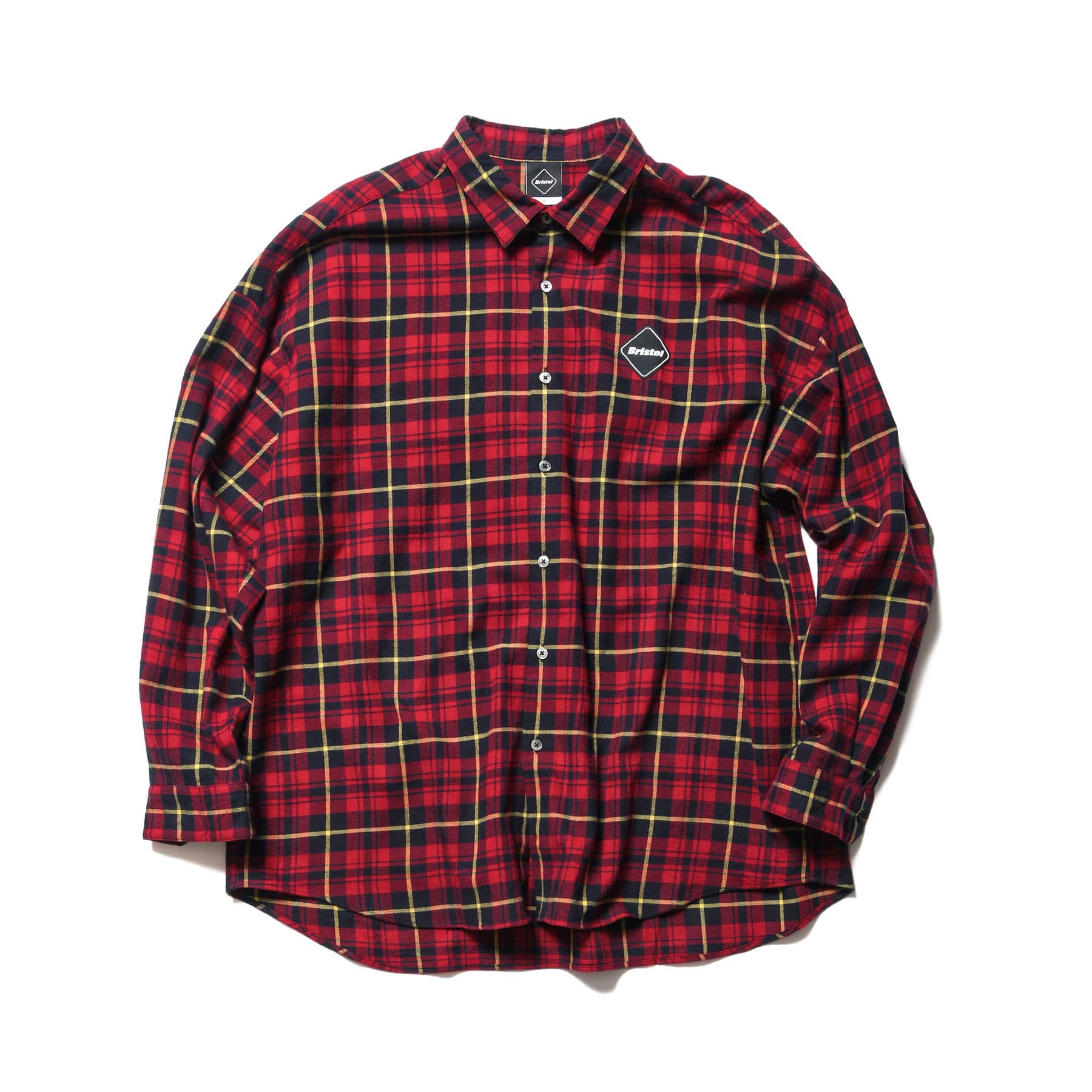 FCRB BIG LOGO FLANNEL BAGGY SHIRT soph FCRB BIG LOGO FLANNEL BAGGY SHIRT soph