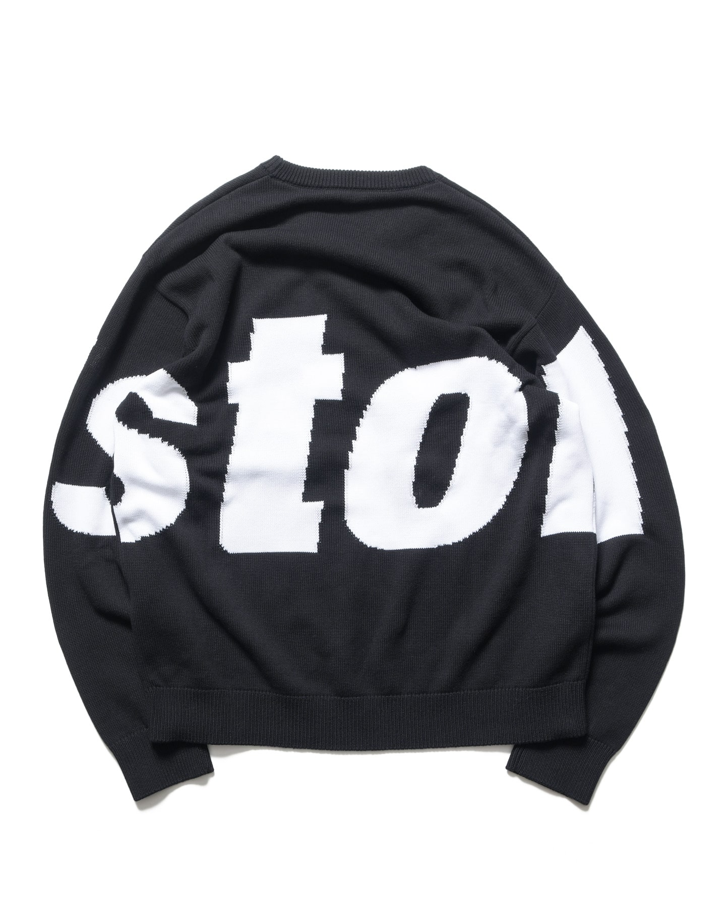 SOPH. | BIG LOGO CREWNECK KNIT(XL BLACK):