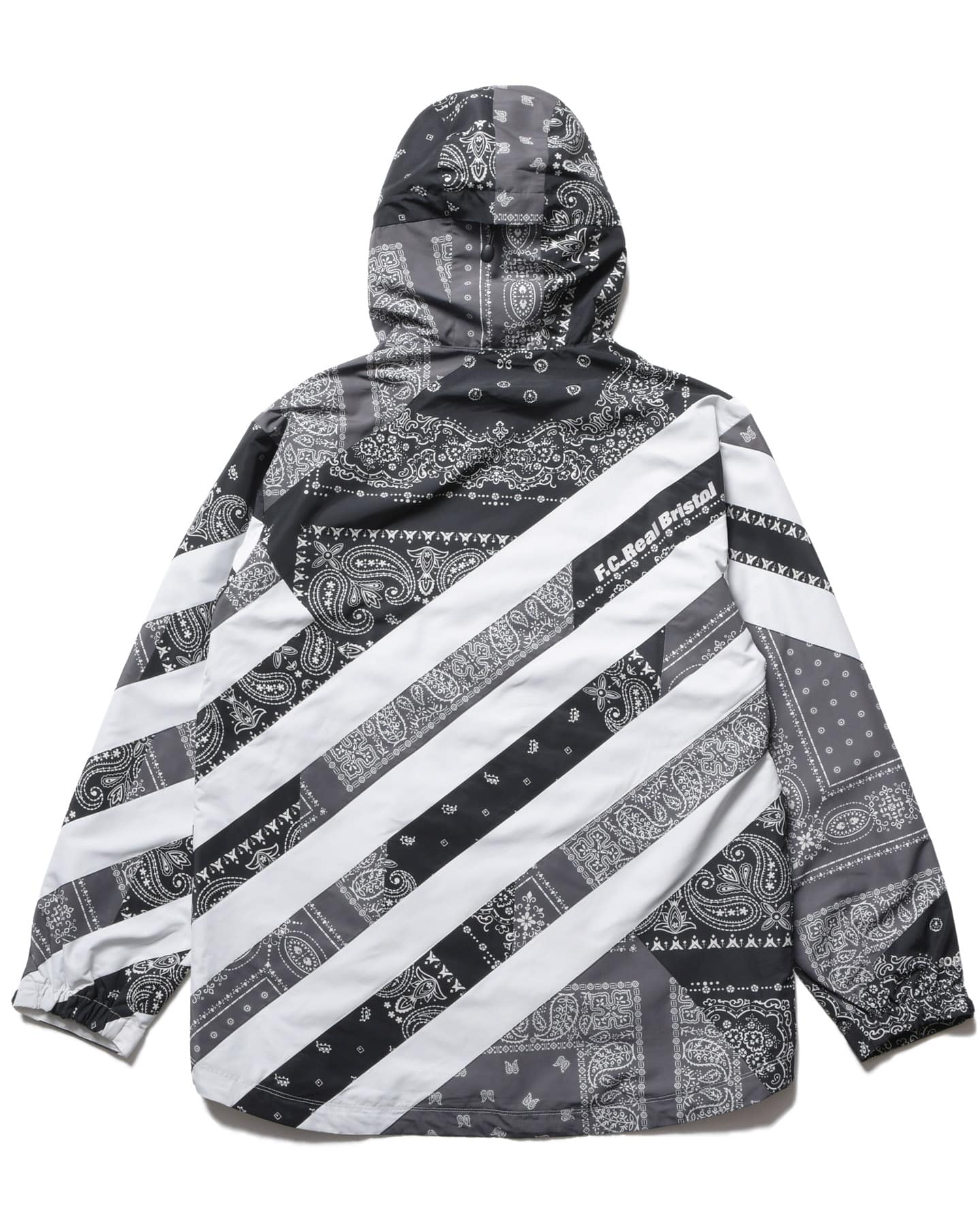 FCRB PATCHWORK STRIPE PRACTICE JACKET 黒S SOPH. | PATCHWORK STRIPE PRACTICE JACKET(S BLACK):