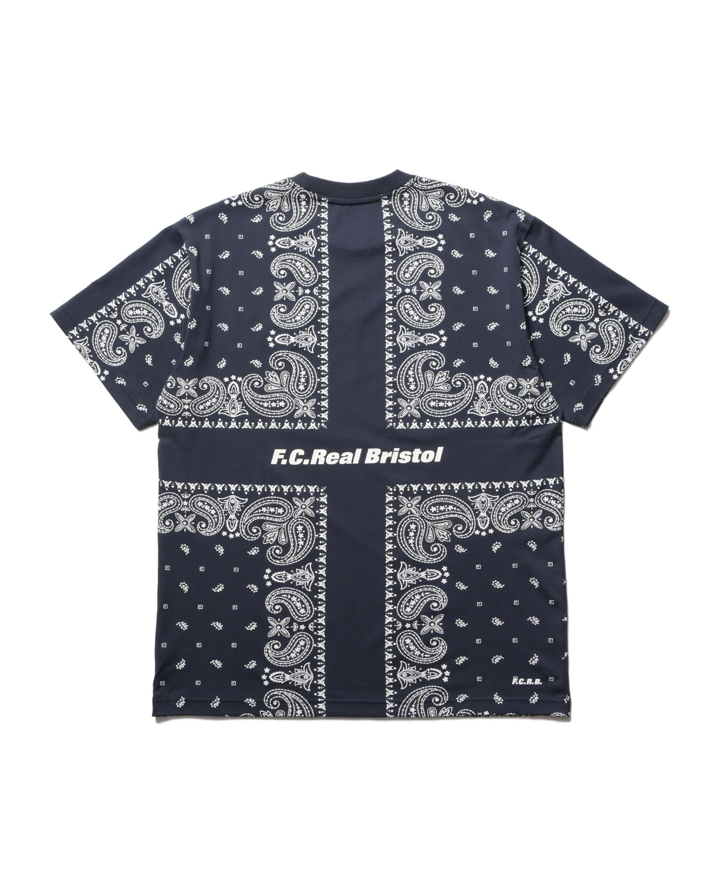 定価約2万円・新品【F.C.R.B./SOPH.】バンダナ柄 半袖ポロシャツ SOPH. | BANDANA TEE(M NAVY):