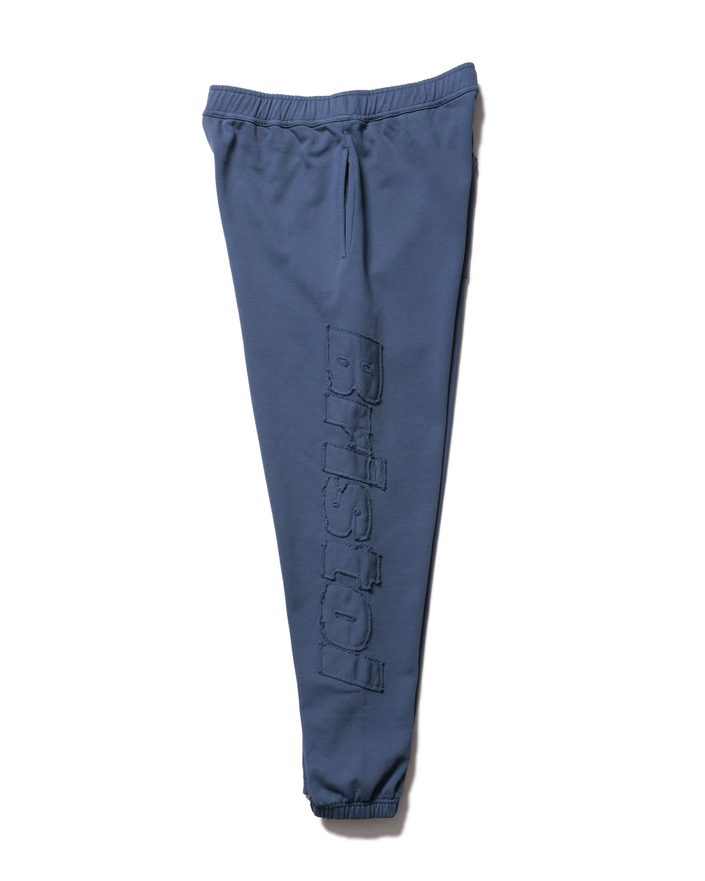 SOPH. | CUT-OFF LOGO SWEAT PANTS(XL BLUE):