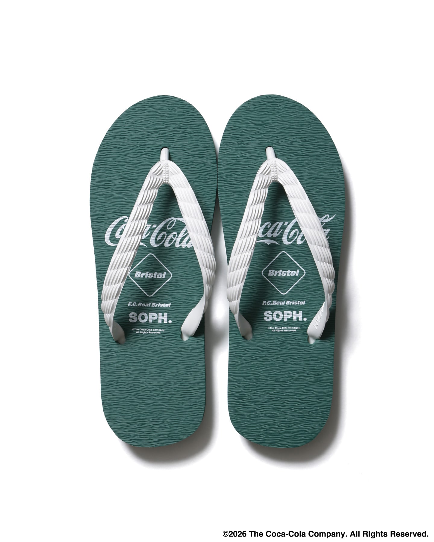 SOPH. | Coca-Cola LISTED LOGOS BEACH SANDALS(24cm GREEN):