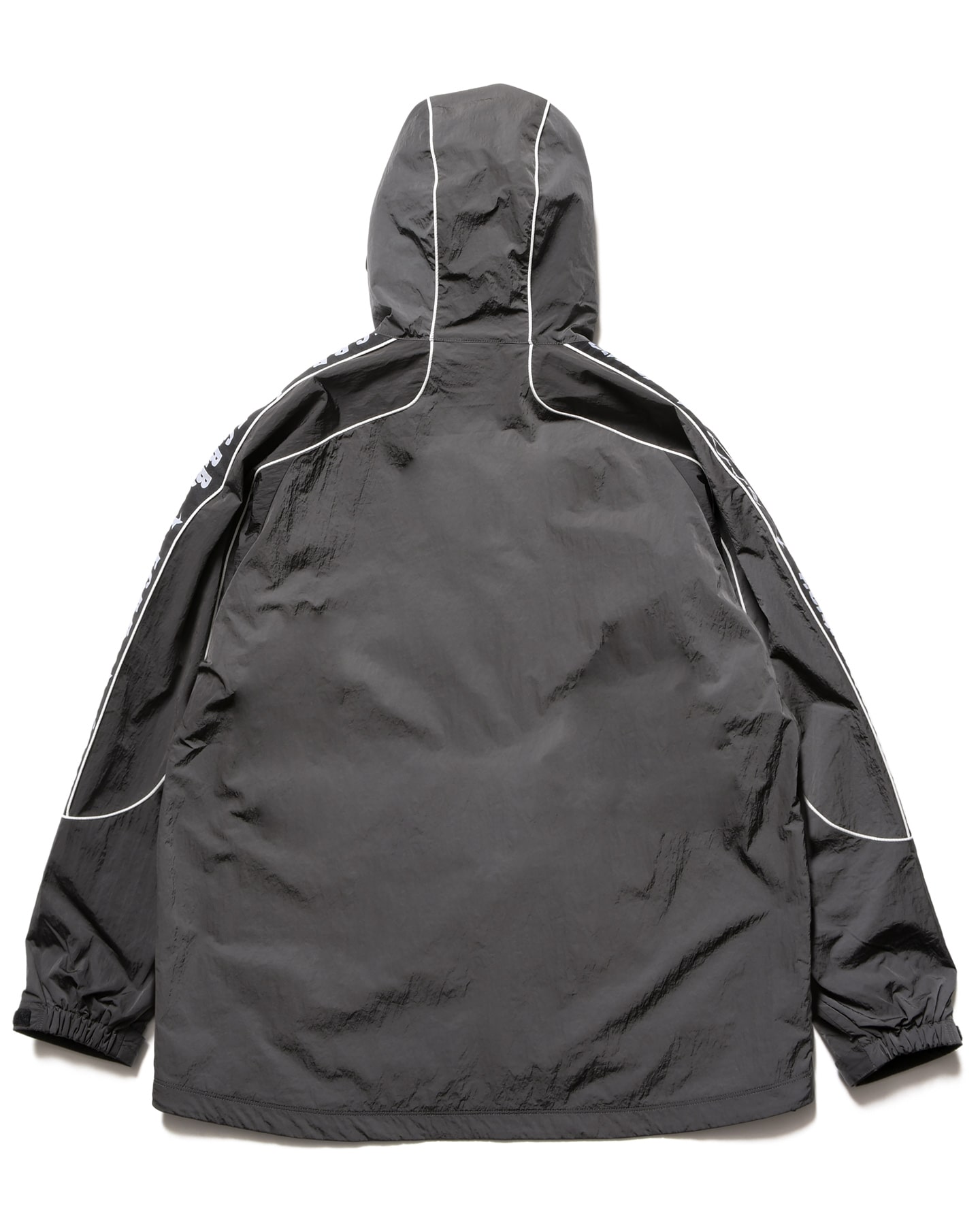 SOPH. | NYLON CHAMBRAY PRACTICE HOODED JACKET(M CHARCOAL GRAY):