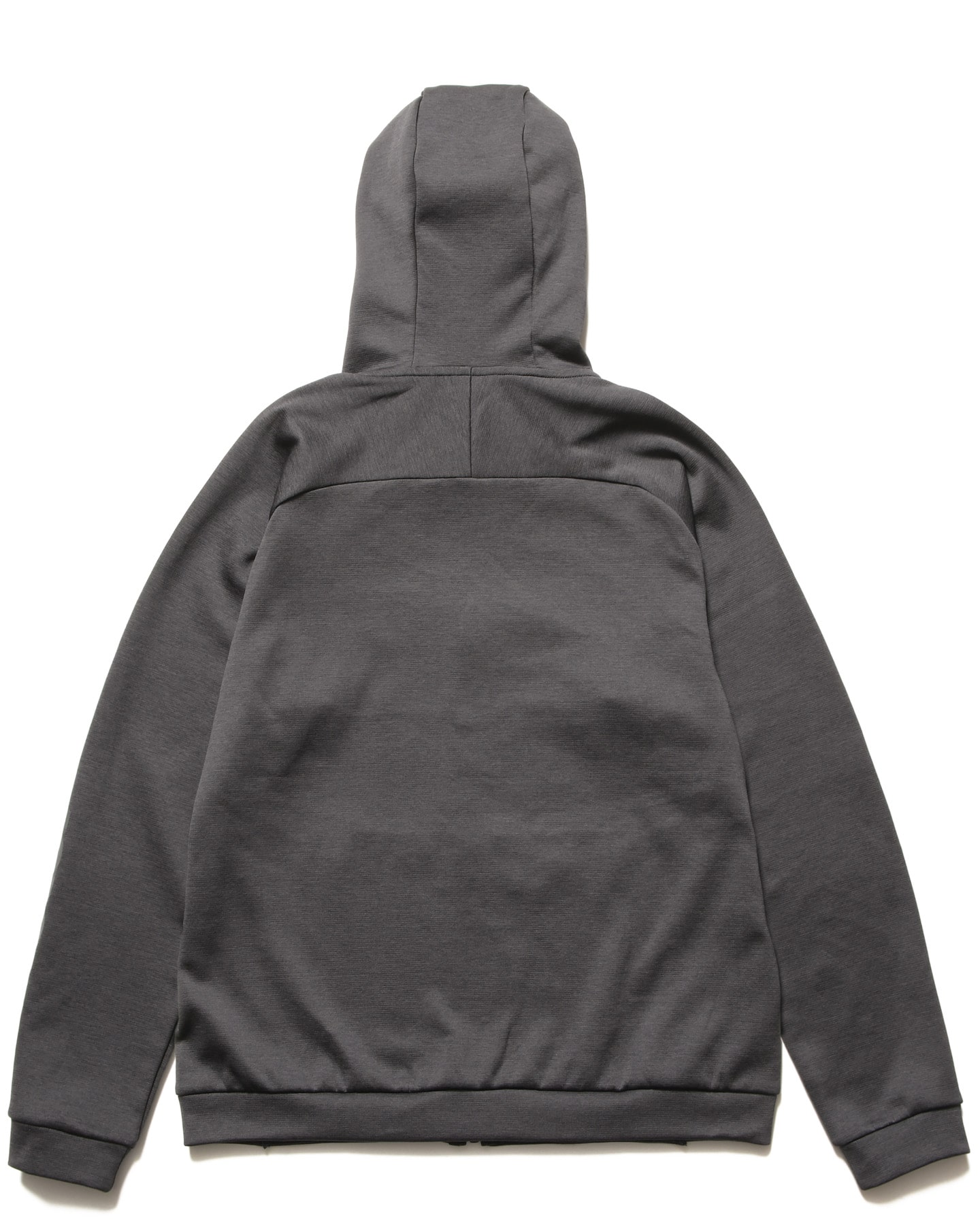 SOPH. | QUARTER KNIT ESSENTIAL ZIP-UP HOODIE(M CHARCOAL GRAY):