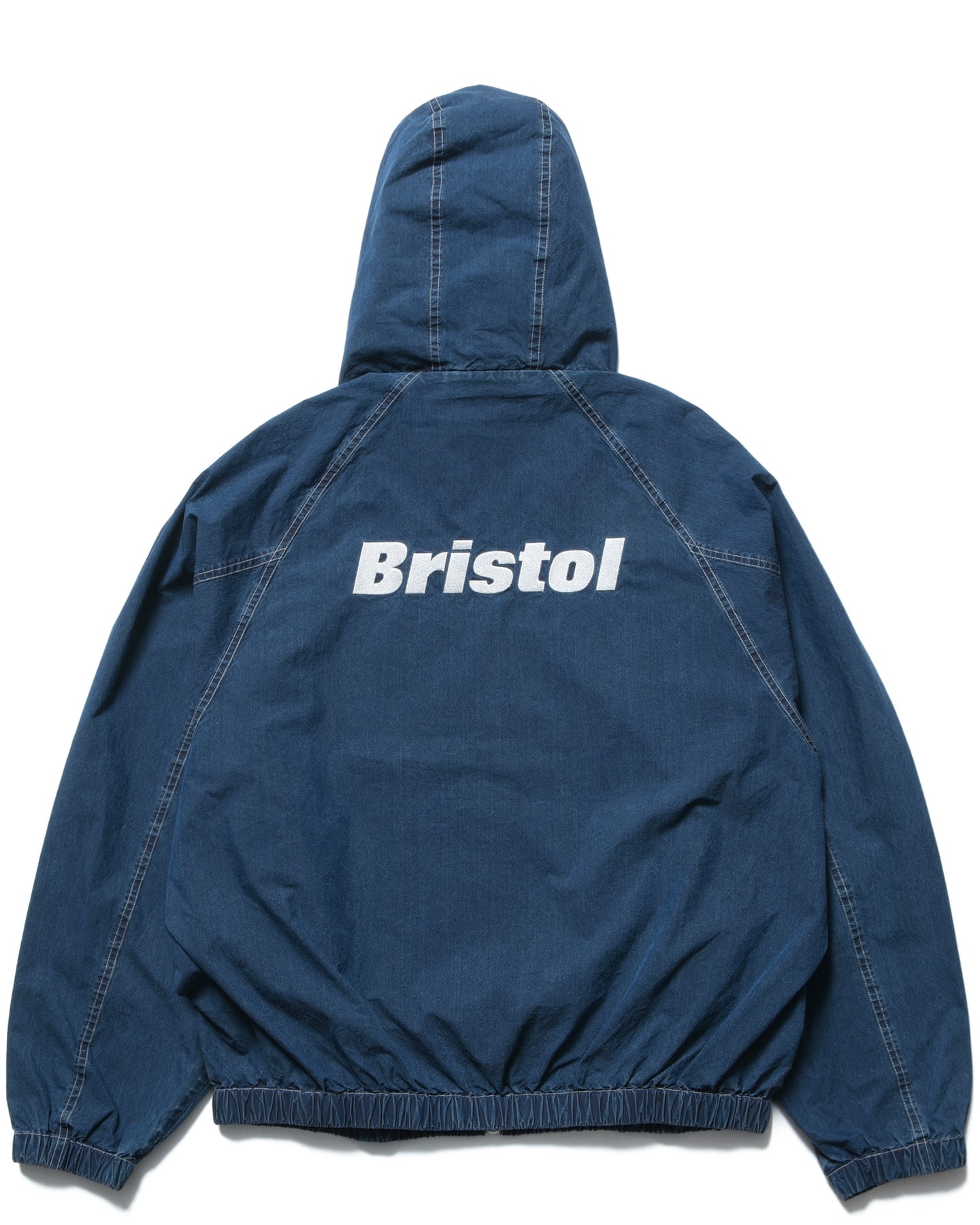 SOPH. | WASHED CRISP DENIM HOODED BLOUSON(M INDIGO):