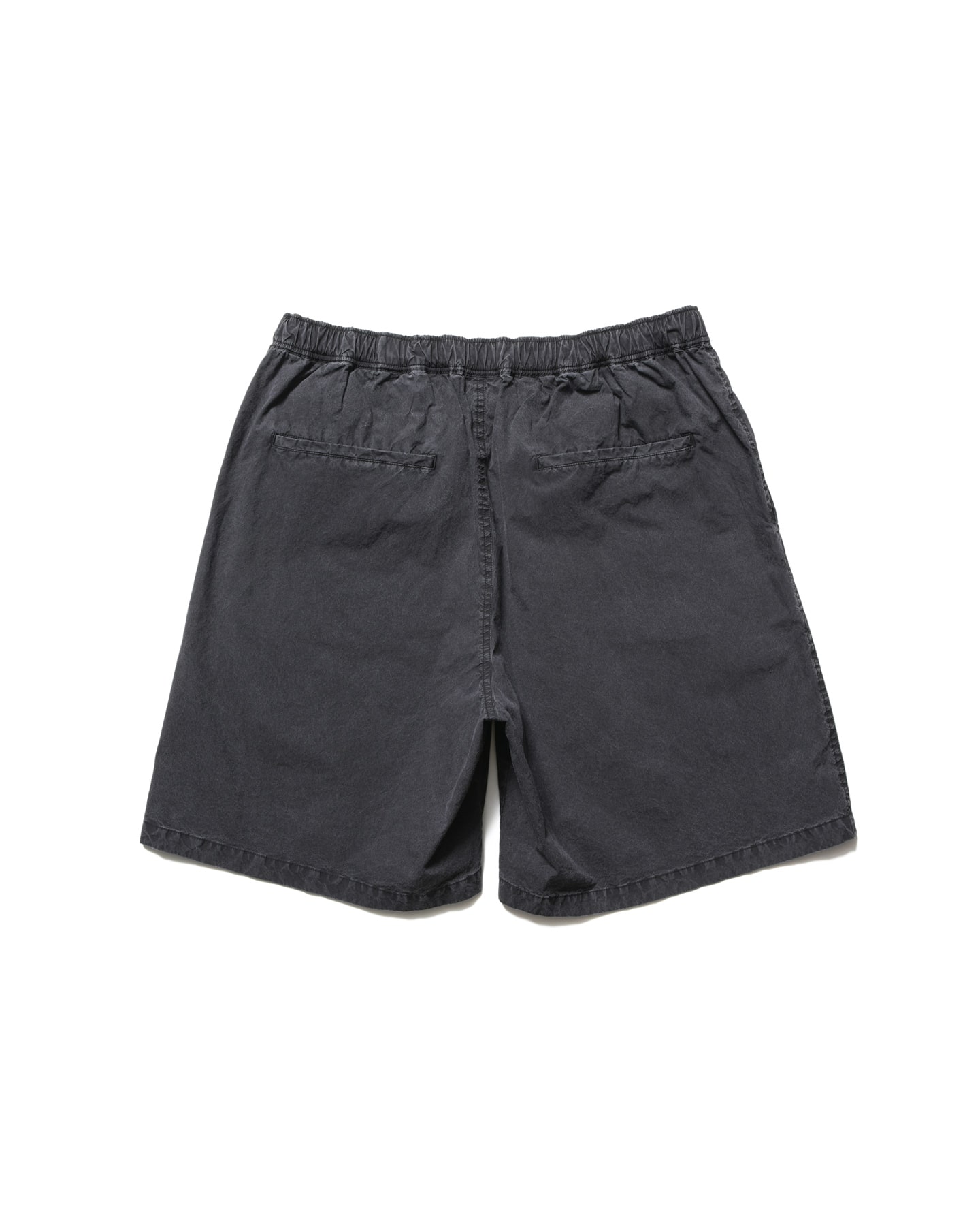 SOPH. | WASHED CRISP DENIM EASY SHORTS(M BLACK):