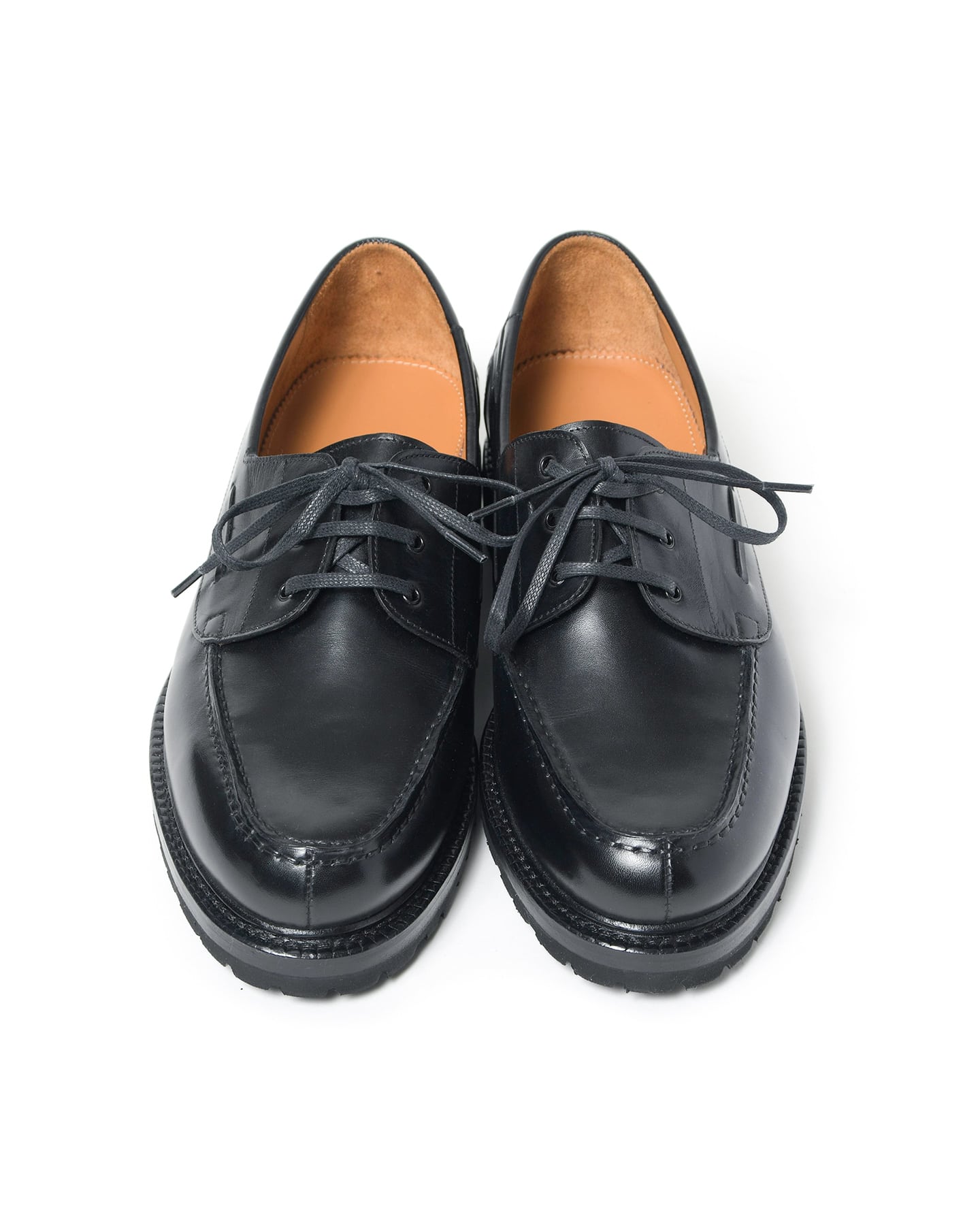 SOPH. | LEATHER BOAT SHOES(25cm BLACK):