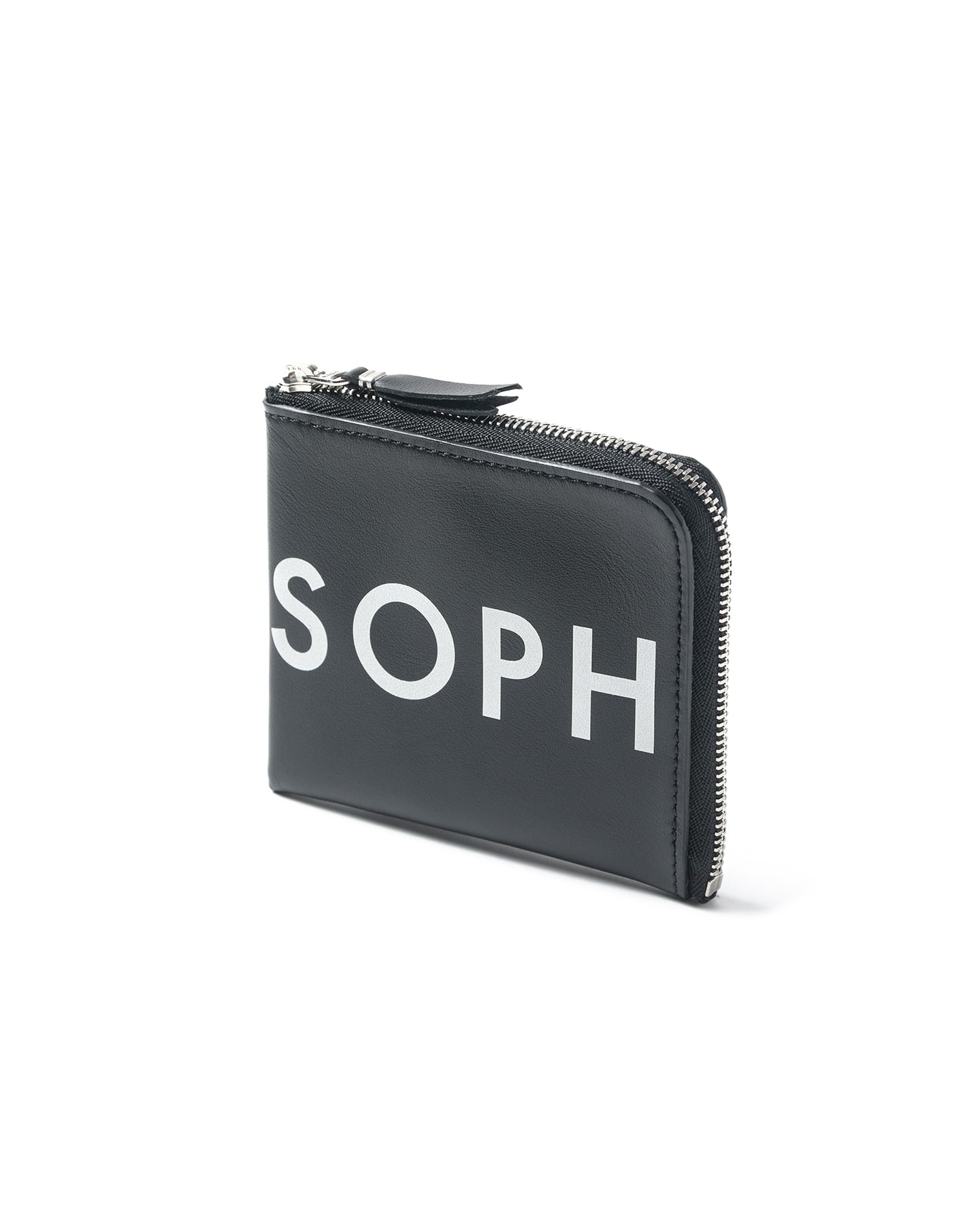 SOPHNET. LOGO LEATHER COIN WALLET-