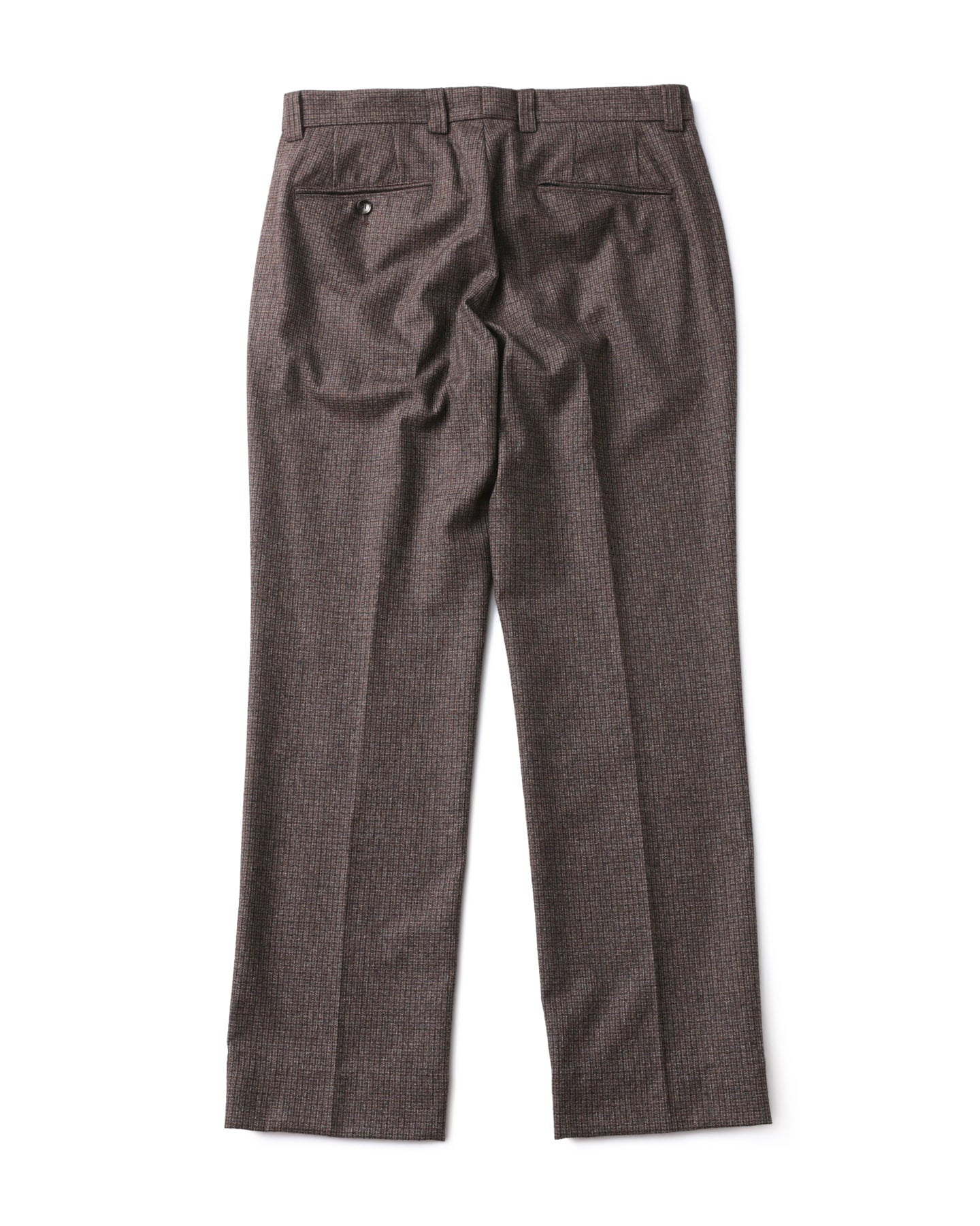 SOPH. | MELANGE TWEED GUNCLUB CHECK STANDARD PANTS(XL BROWN):