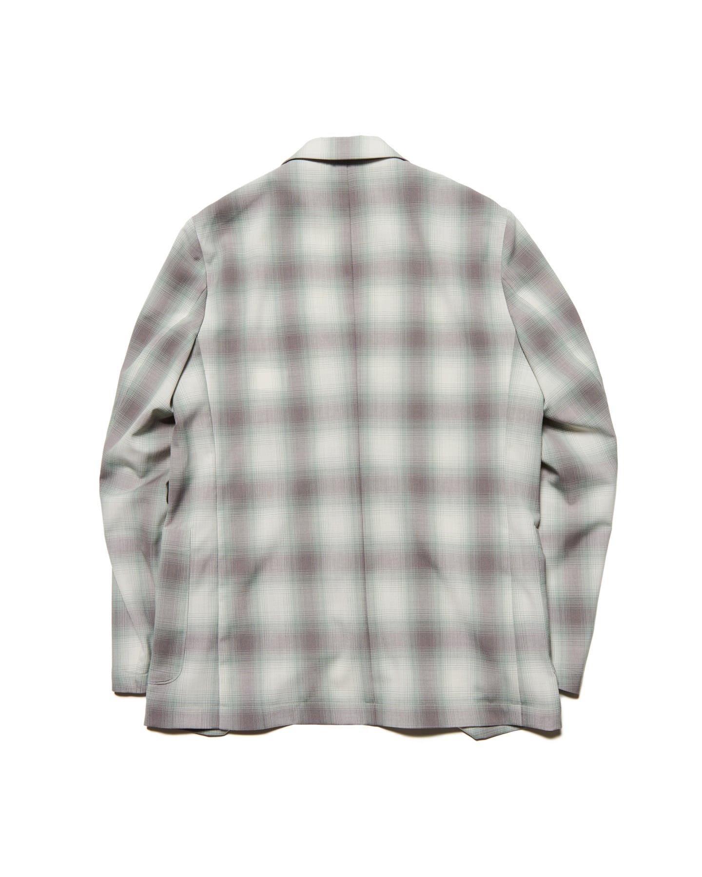 SOPHNET. / HIGH-TWIST OMBRE CHECK JACKET/5/ポリエステル/BRW/チェック/SPNT-252029 SOPH. | HIGH-TWIST OMBRE CHECK JACKET(5 (XXL) GRAY):