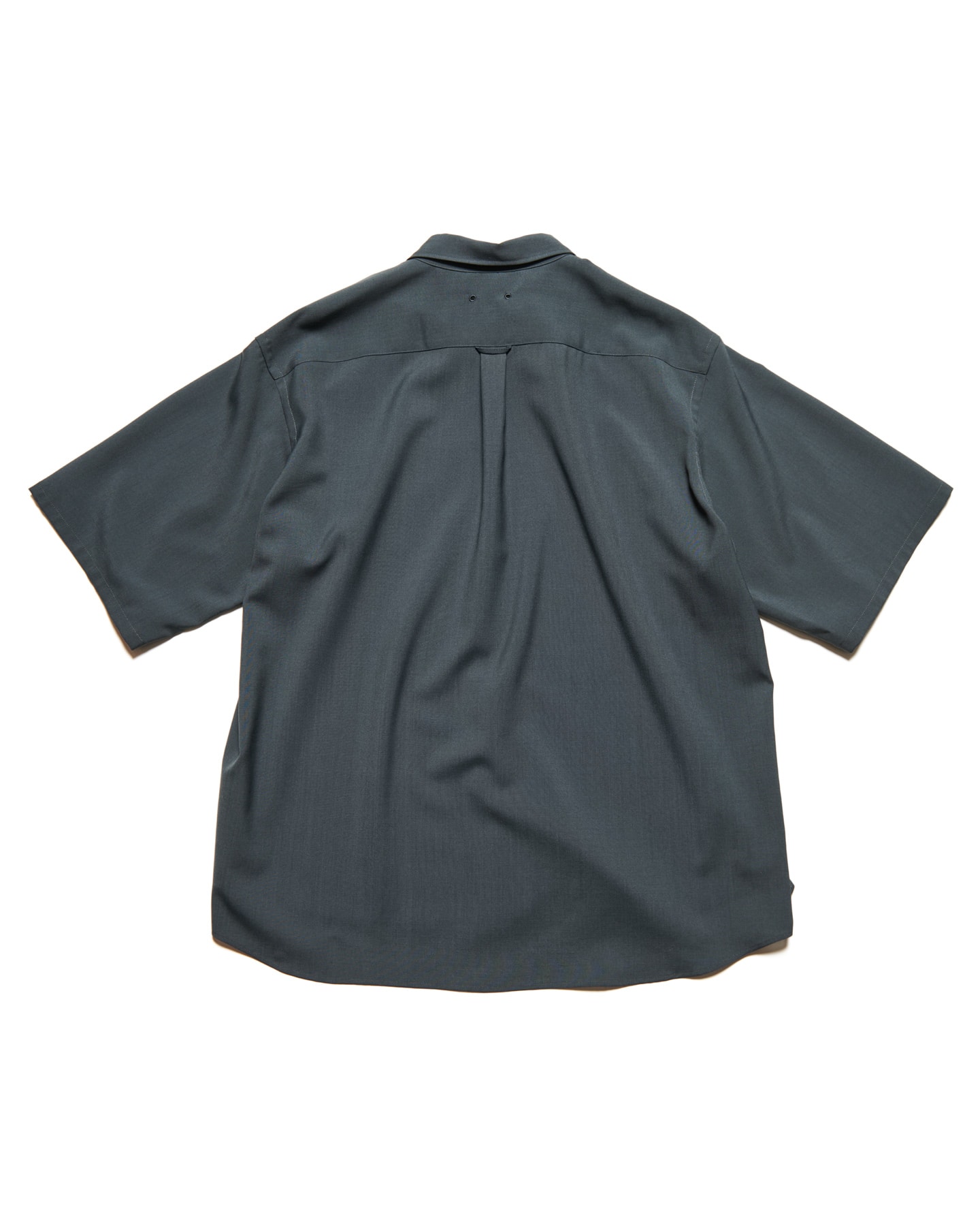 SOPH. | HIGH-TWIST POPLIN RELAX-FIT S/S SHIRT(2 (M) CHARCOAL GRAY):