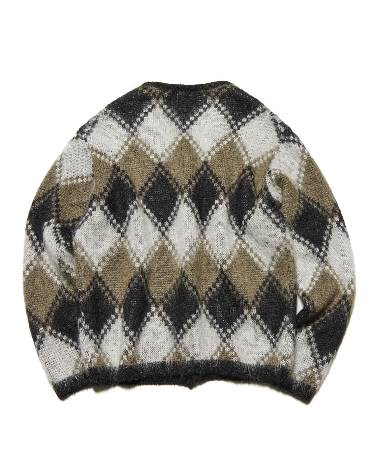 トップス SOPHNET. MOHAIR ARGYLE CARDIGAN spnt_252080_khaki.jpg