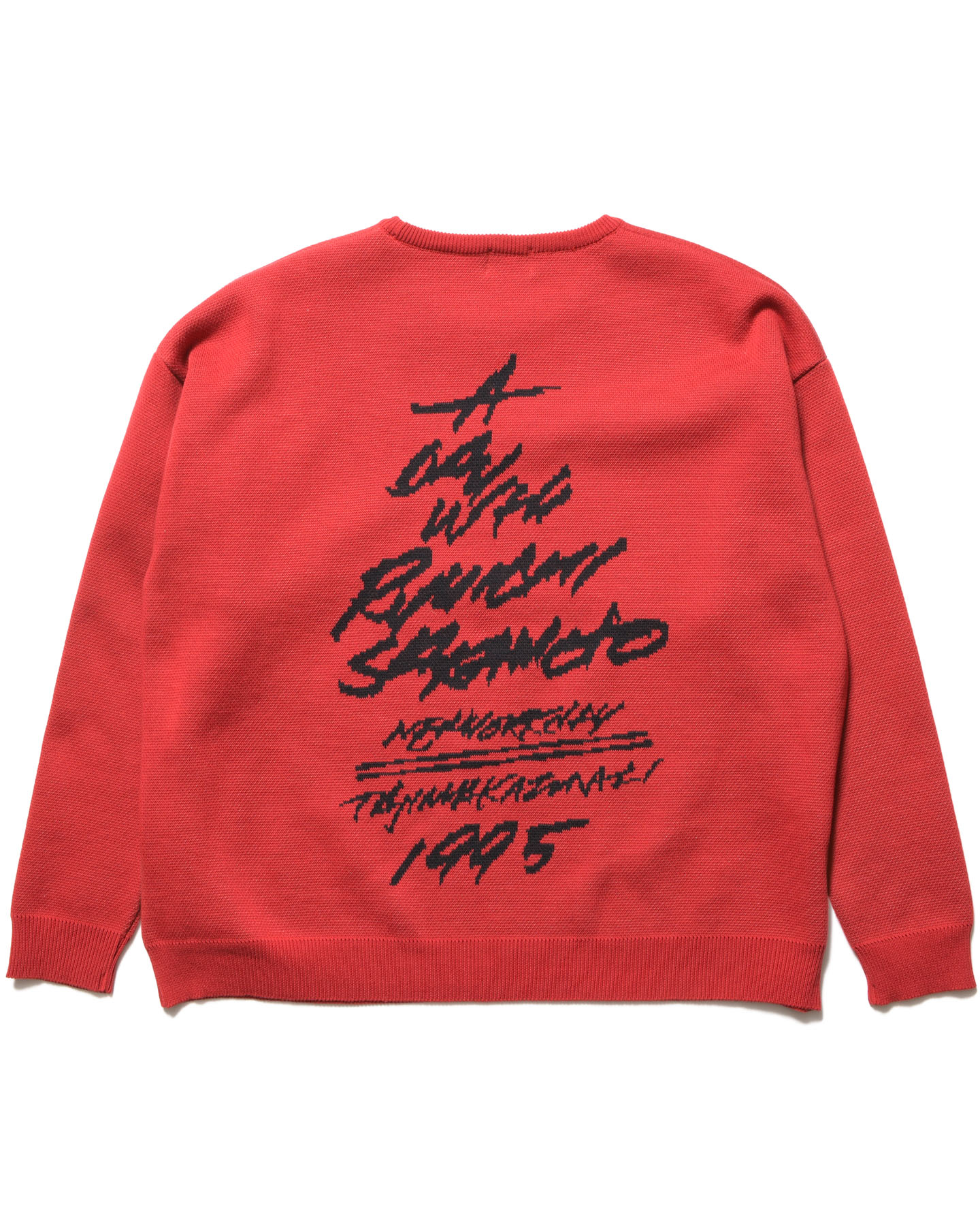 【新品未使用タグ付き】TENBOX Logo Jagujrd Sweater 赤 中古・古着通販】TENBOX (テンボックス) OG LOGO JACQUARD SWEATER
