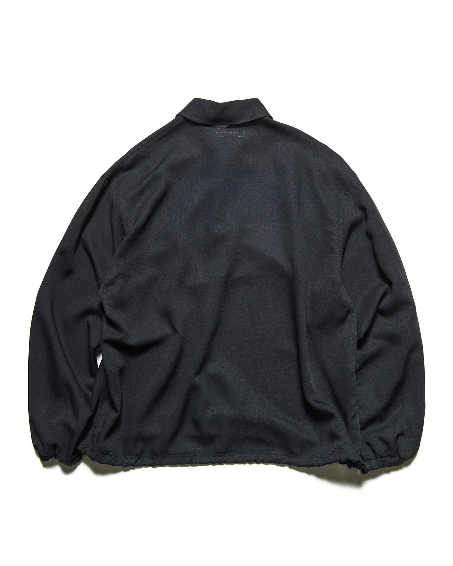 SOPH. | LINEN MESH L/S POLO(2 (M) BLACK):