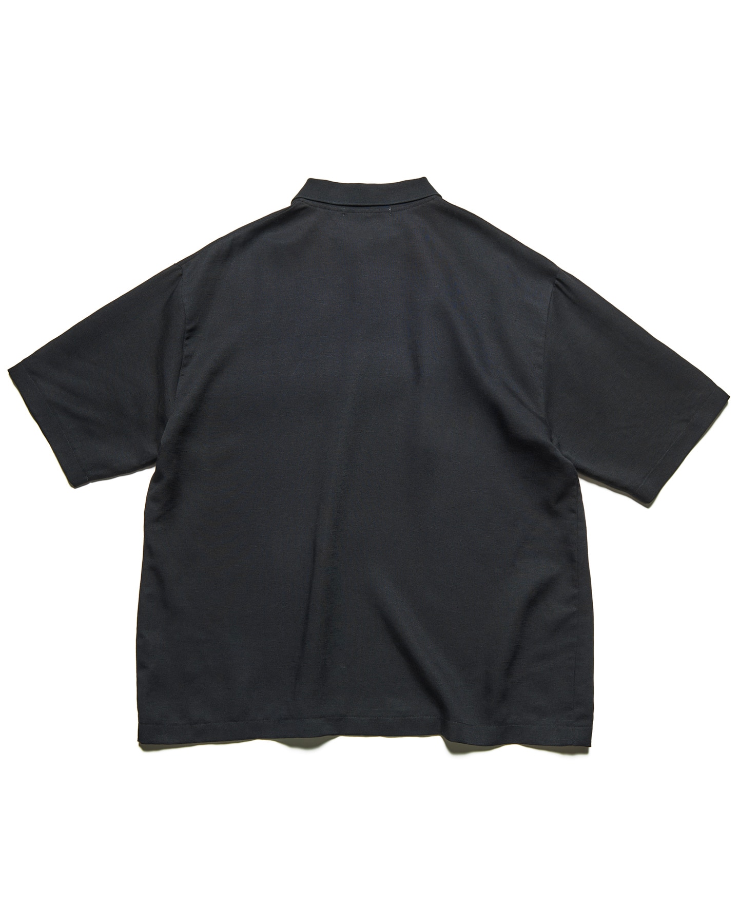 【未使用タグ付】 SOPHNET. ソフネット ワイド　ポロシャツ　黒　XL SOPHNET.（ソフネット） ポロシャツ WASHABLE SUMMER WOOL POLO SHIRT
