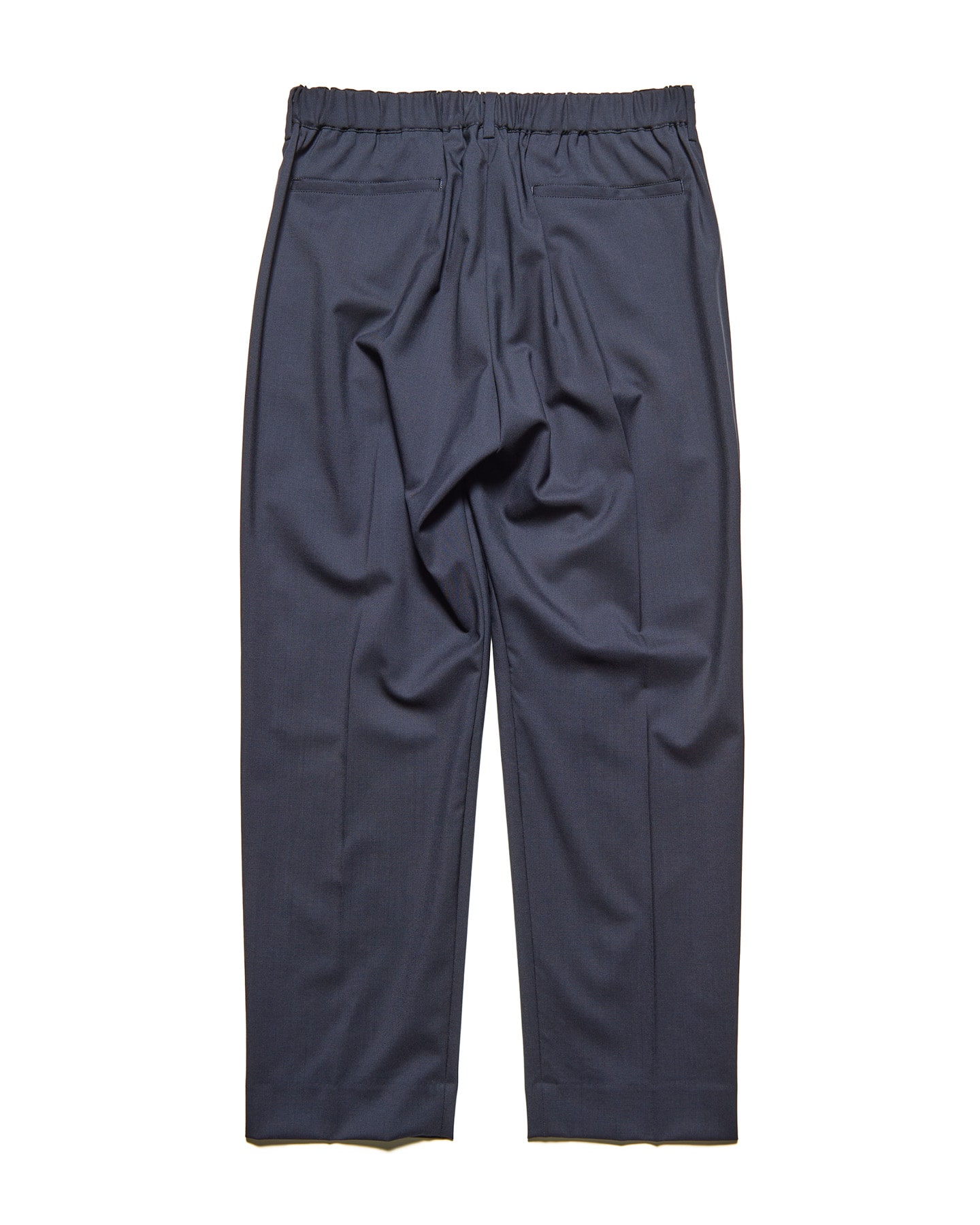 SOPH. | WOOL TROPICAL SHIRRING SLIM-FIT SLACKS(2 (M) NAVY):