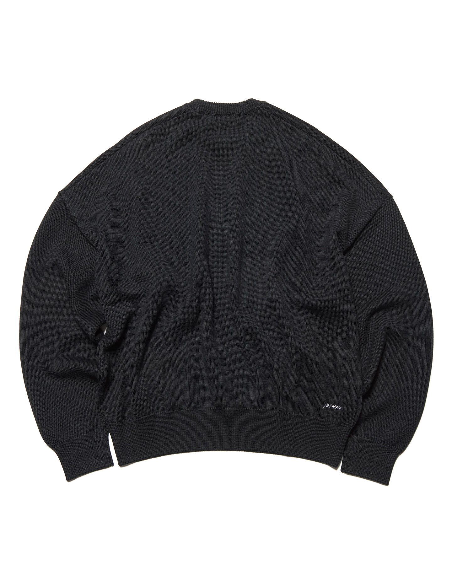 SOPH. | COTTON SILK EMBROIDERY KNIT(2 (M) BLACK):