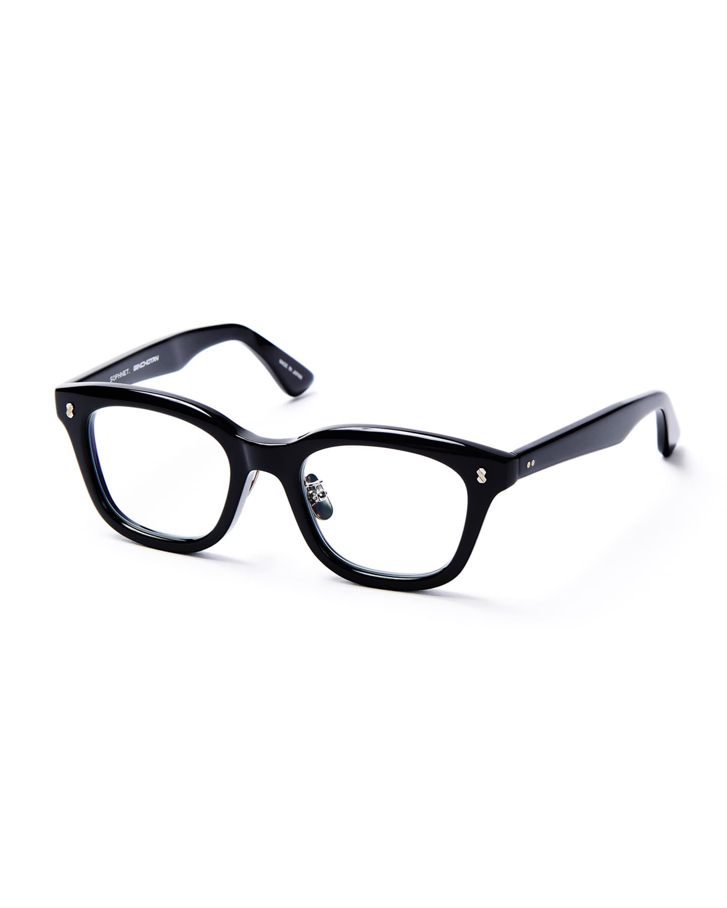 SOPHNET. 備長炭 SUNGLASSES 金子眼鏡製 BLACK SOPH. | 備長炭 BOSTON GLASSES(FREE BLACK):