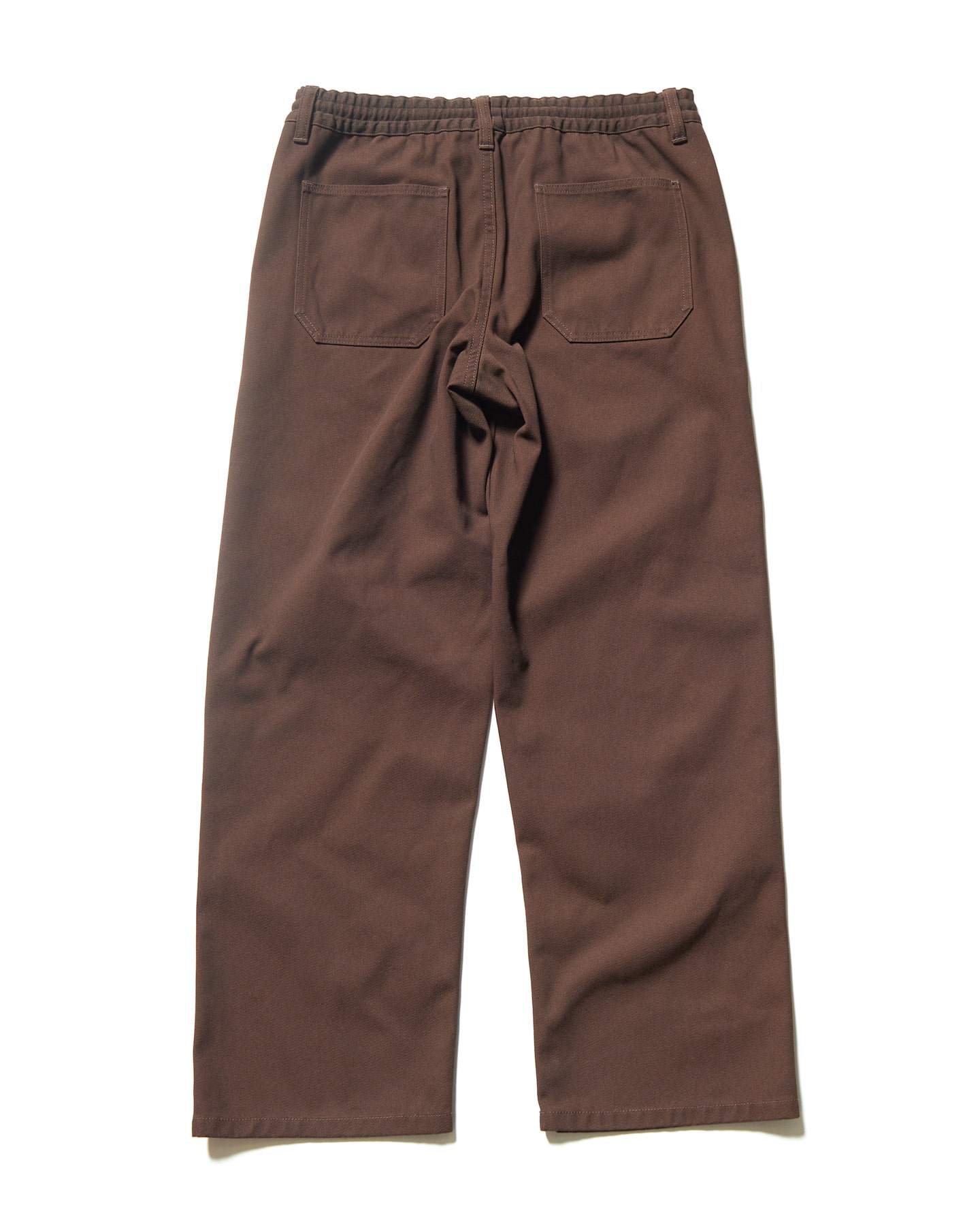 【新品未使用】PT01 AWスリムコットンパンツ 焦げ茶色 S46定価約5万円 連釦サイドチェック切替パンツ[品番：IGAW0005599]｜axes femme