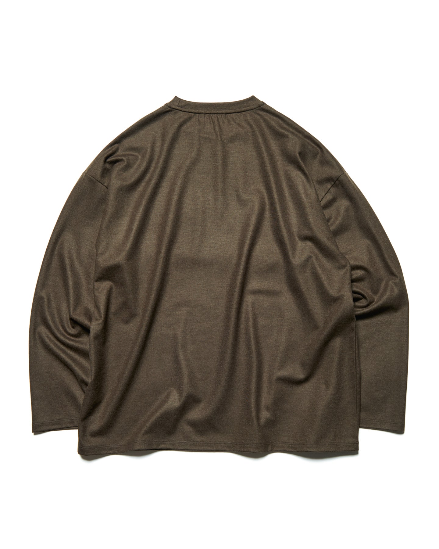 SOPH. | SILKY MILLED WOOL LOOSE L/S TEE(2 (M) BROWN):