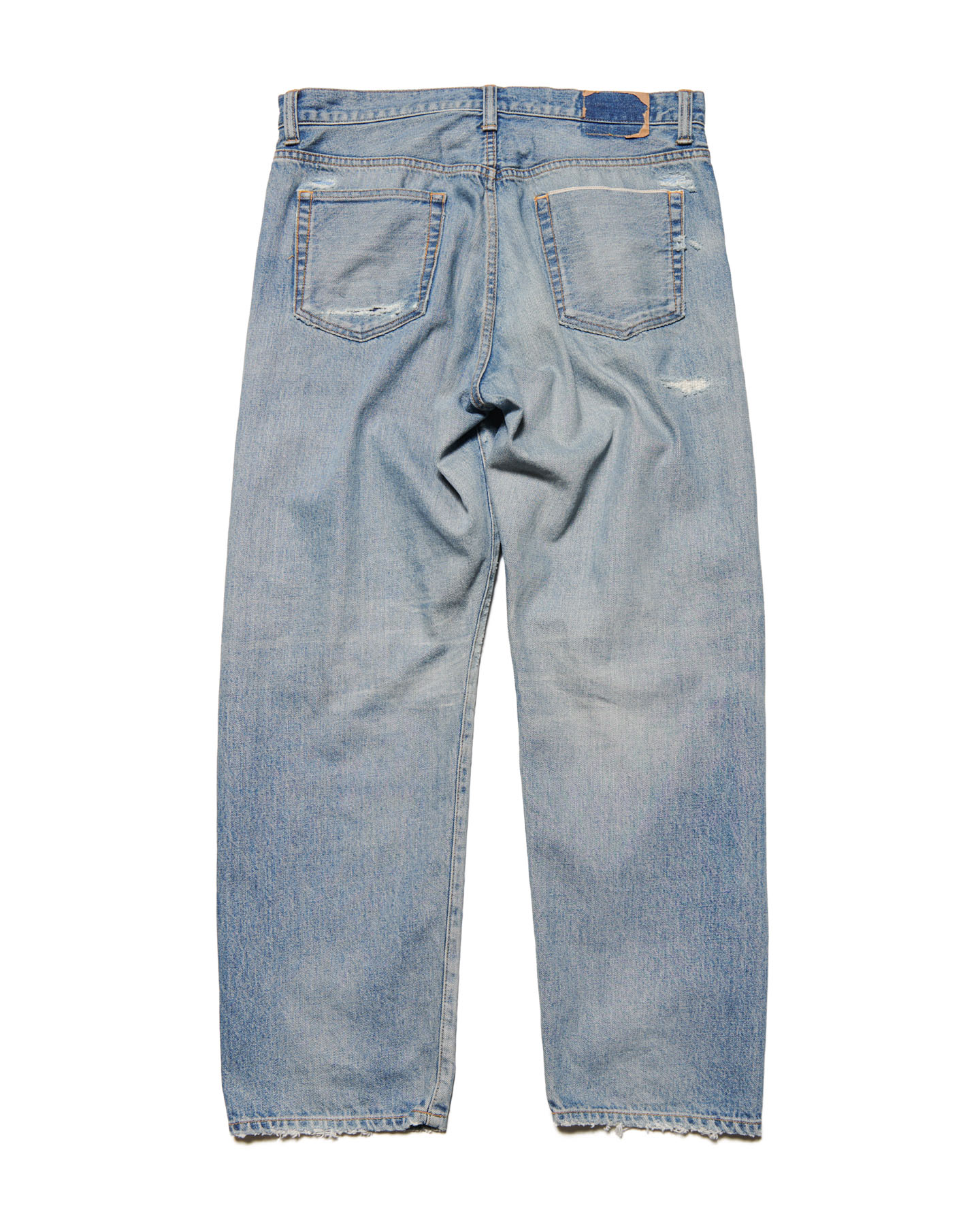SOPH. | DAMAGED DENIM REGULAR-FIT JEANS(2 (M) LIGHT INDIGO):