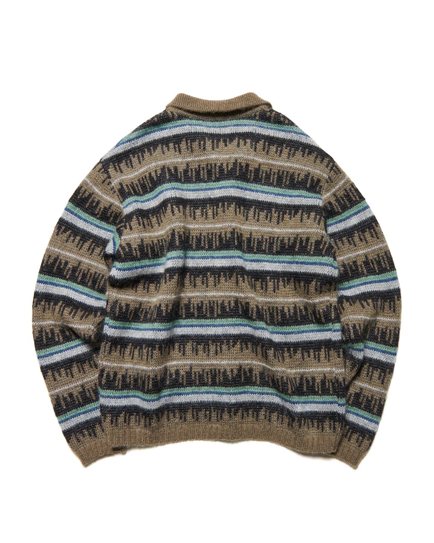 トップス Paul Smith Border Mohair Knit SOPH. | MOHAIR BORDER KNIT BLOUSON(2 (M) KHAKI):