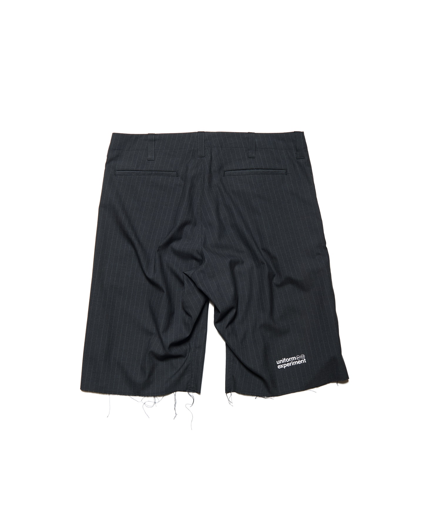 SOPH. | STRETCH WOOL CUT-OFF SHORTS(1 (S) A (BLACK STRIPE)):