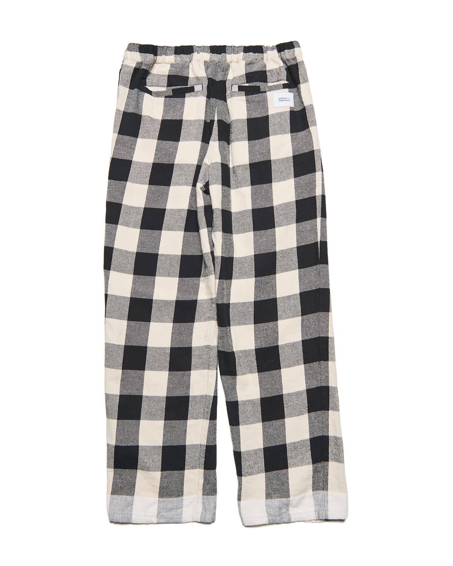 SOPH. | LINE FLANNEL CHECK EASY PANTS(2 (M) BLACK):