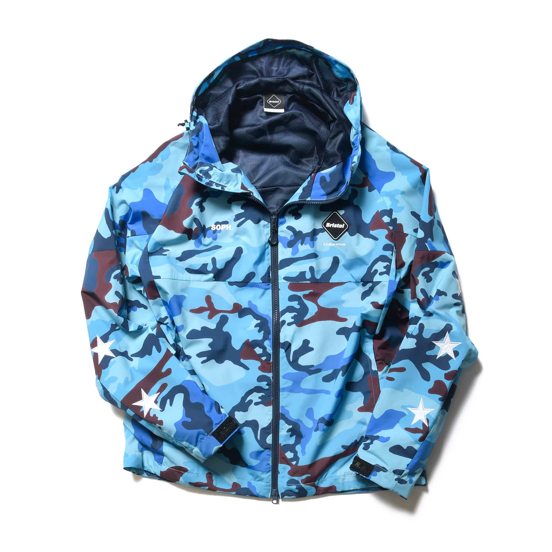 camo blue jacket