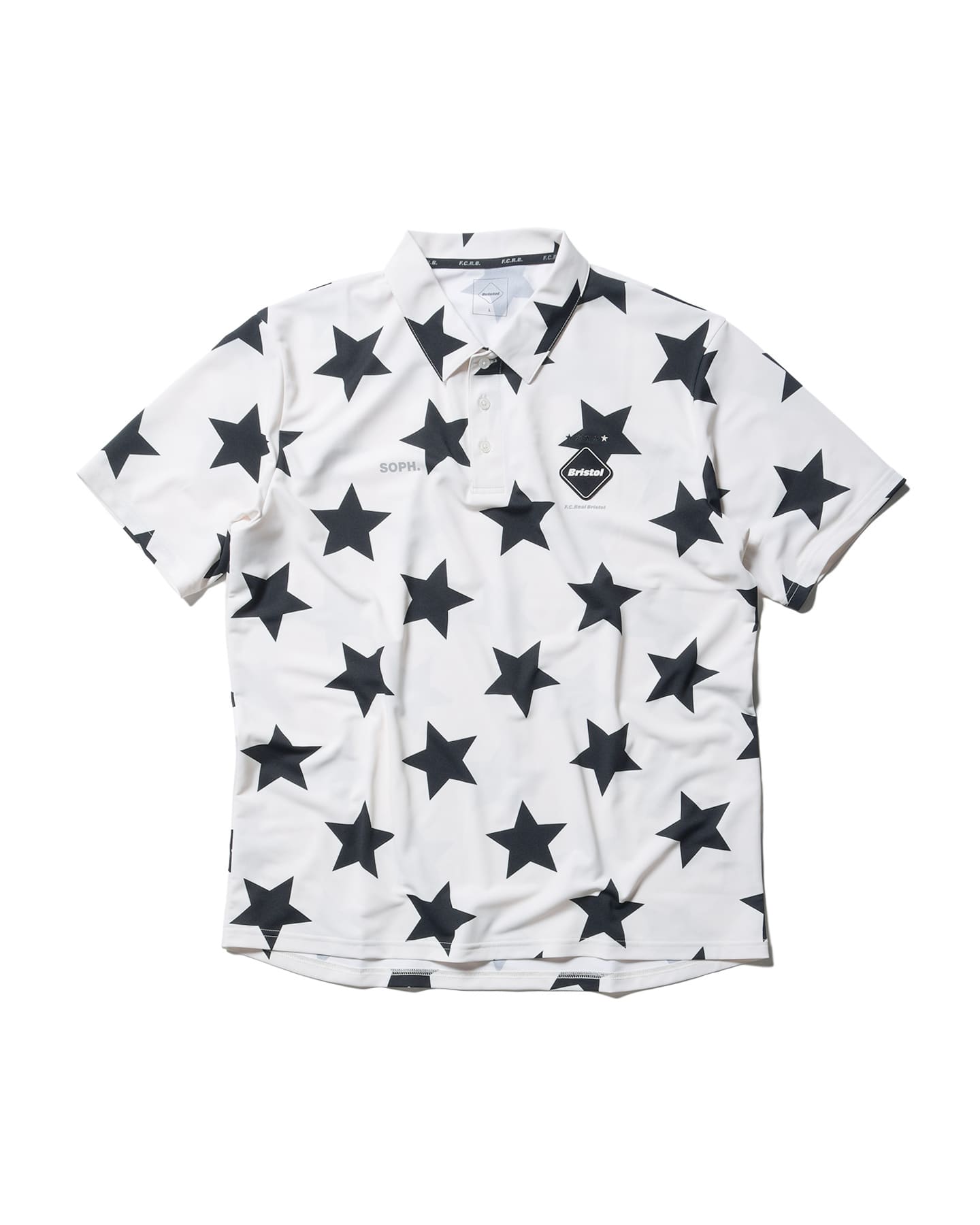 F.C.Real Bristol】 WHOLE PATTERN S/S POLO-