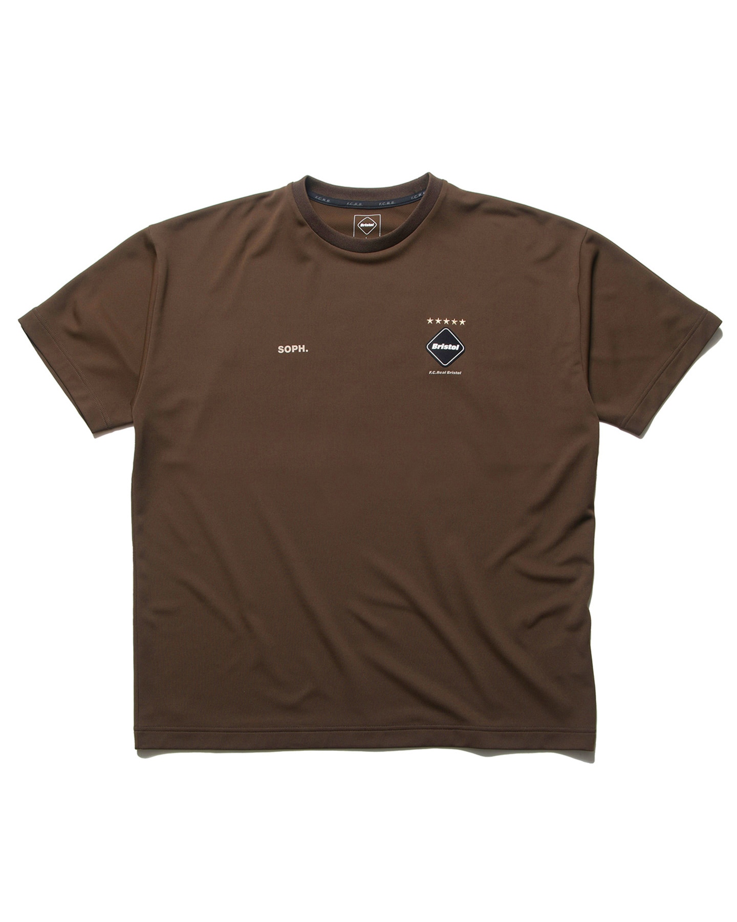 F.C.Real Bristol  BIG LOGO WIDE TEE ブラウン