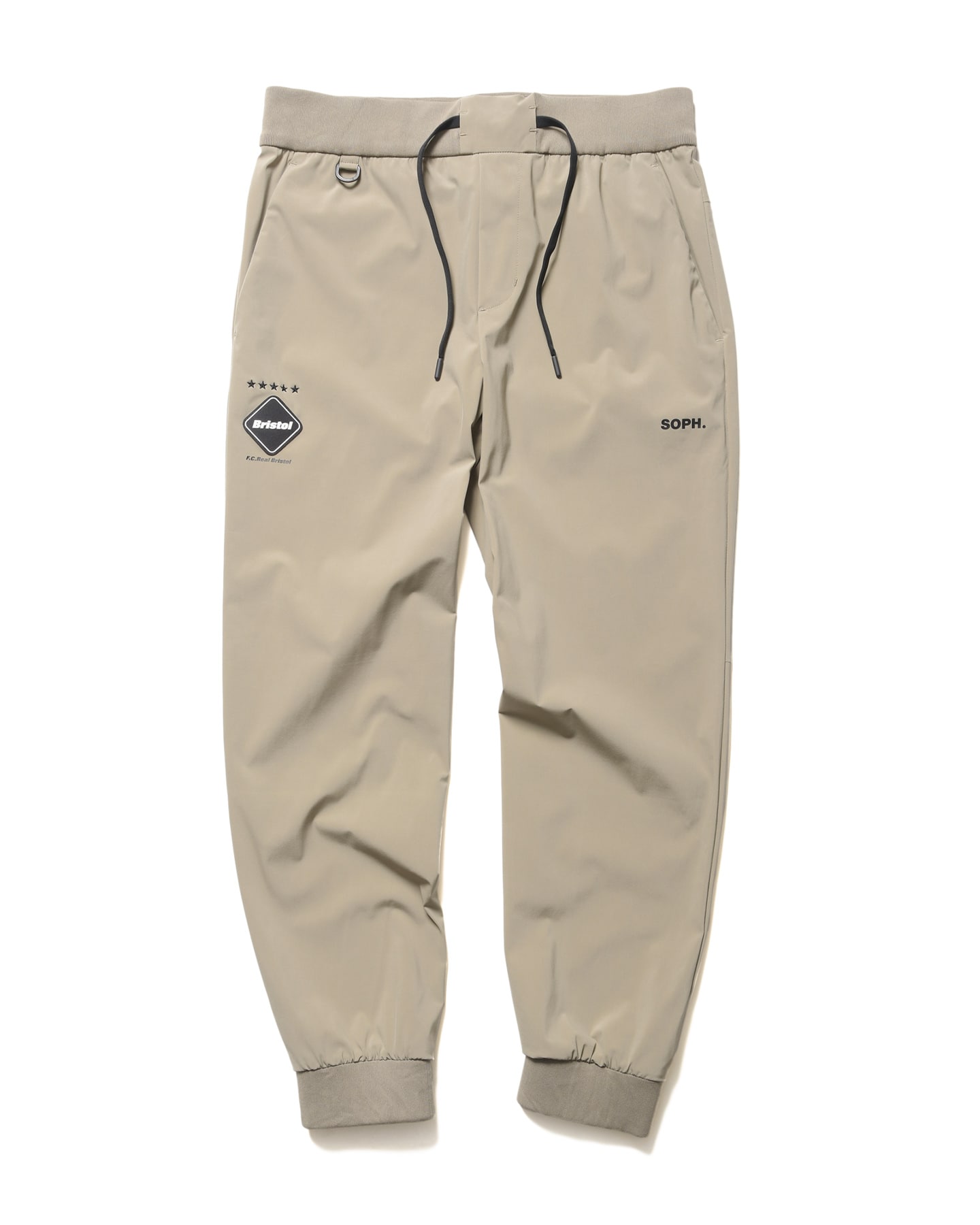 H186cm着用サイズM　FCRB 23AW PDK RIBBED PANTS　茶色 スウェットパンツ