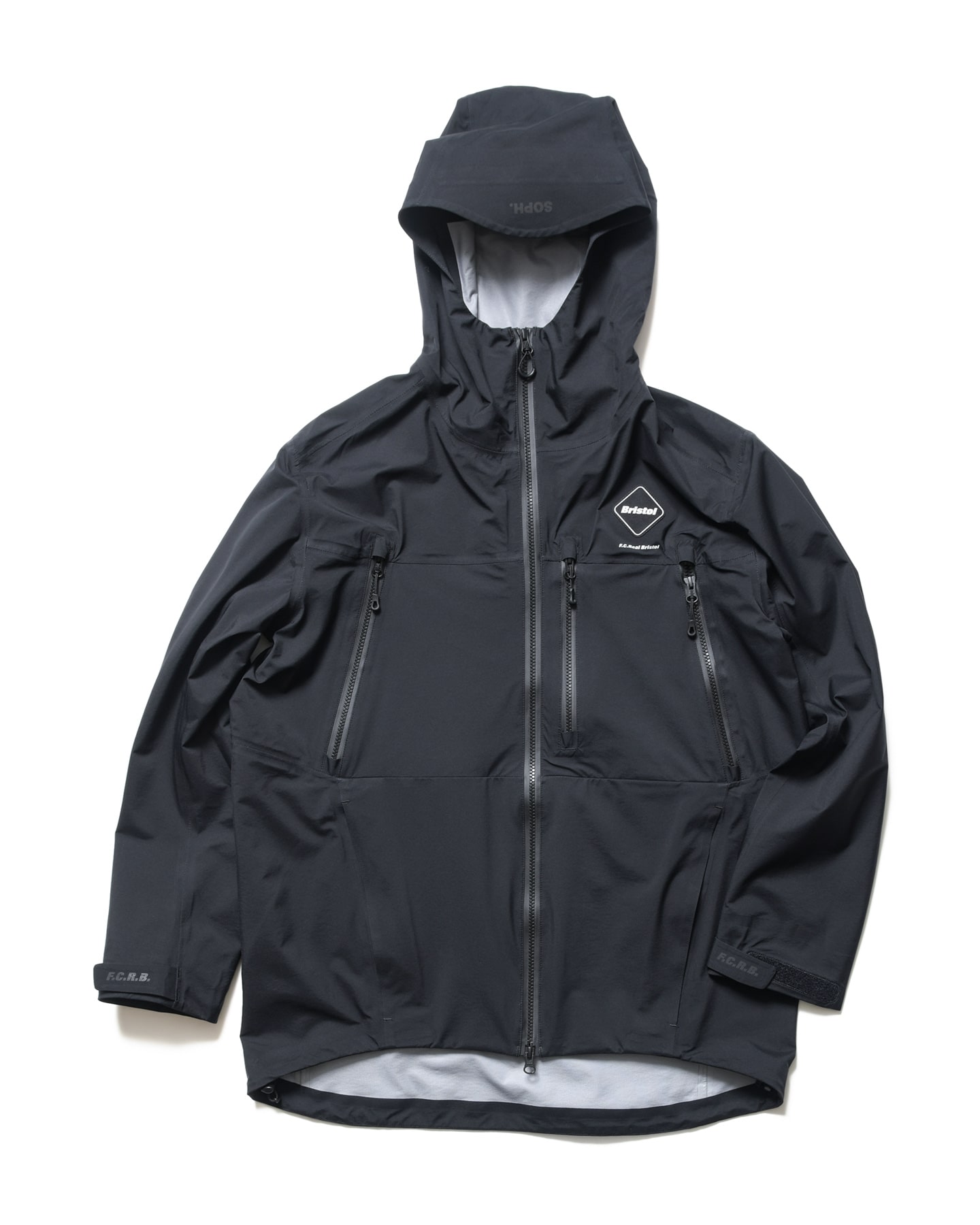 FCRB 19ss rain jacket L 黒 bristol