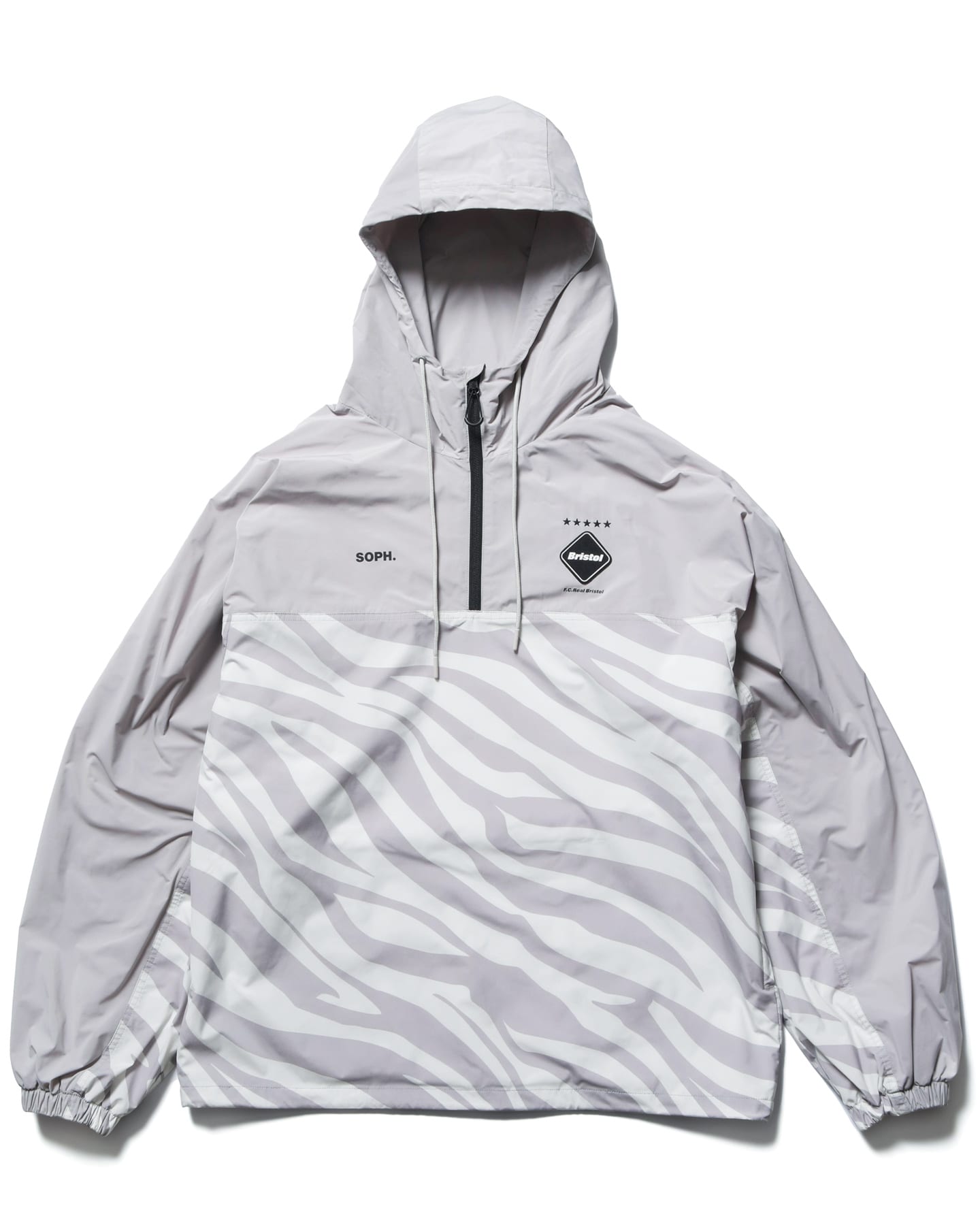 L FCRB 23AW PRACTICE ANORAK GRAY ZEBRAメンズ - ナイロンジャケット