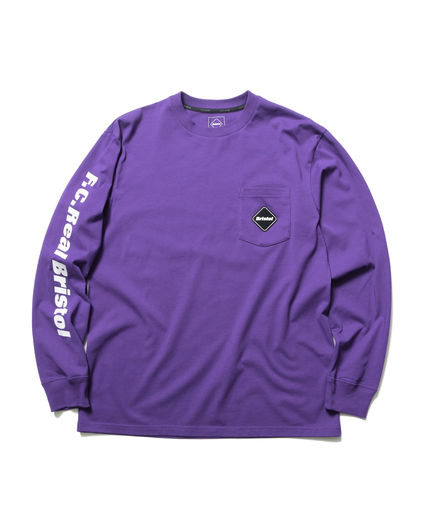 655センチ身幅F.C.R.B. エフシーアールビー 22AW L/S AUTHENTIC TEAM POCKET TEE ポケット ロングスリーブカットソー 長袖Tシャツ ネイビー FCRB-222073