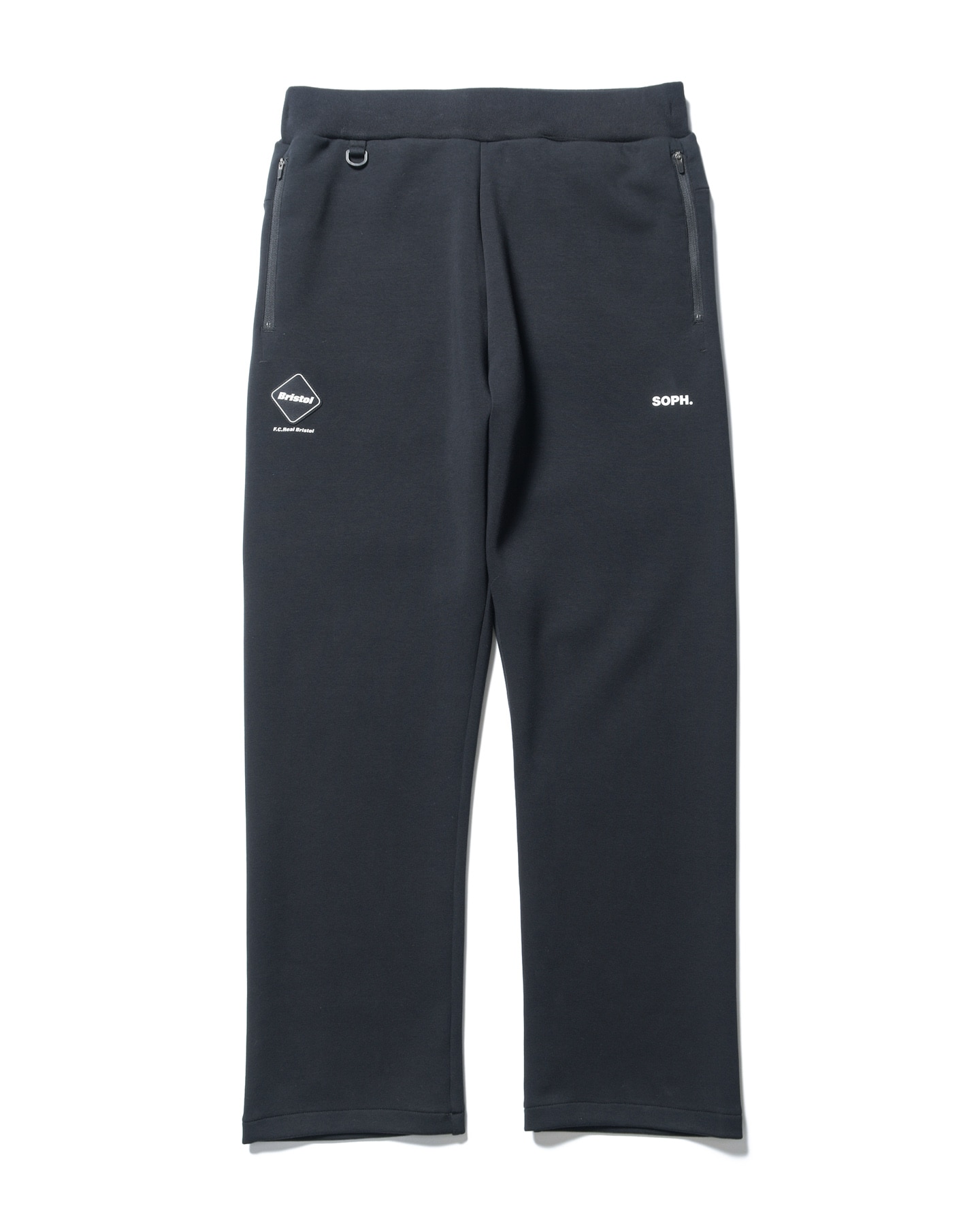SOPH. | TECH SWEAT TEAM FLAT HEM BAGGY PANTS(XL BLACK):