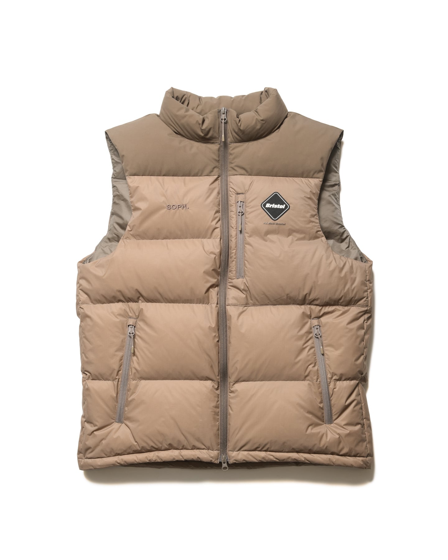 SOPH. | FIELD DOWN VEST(M BEIGE):