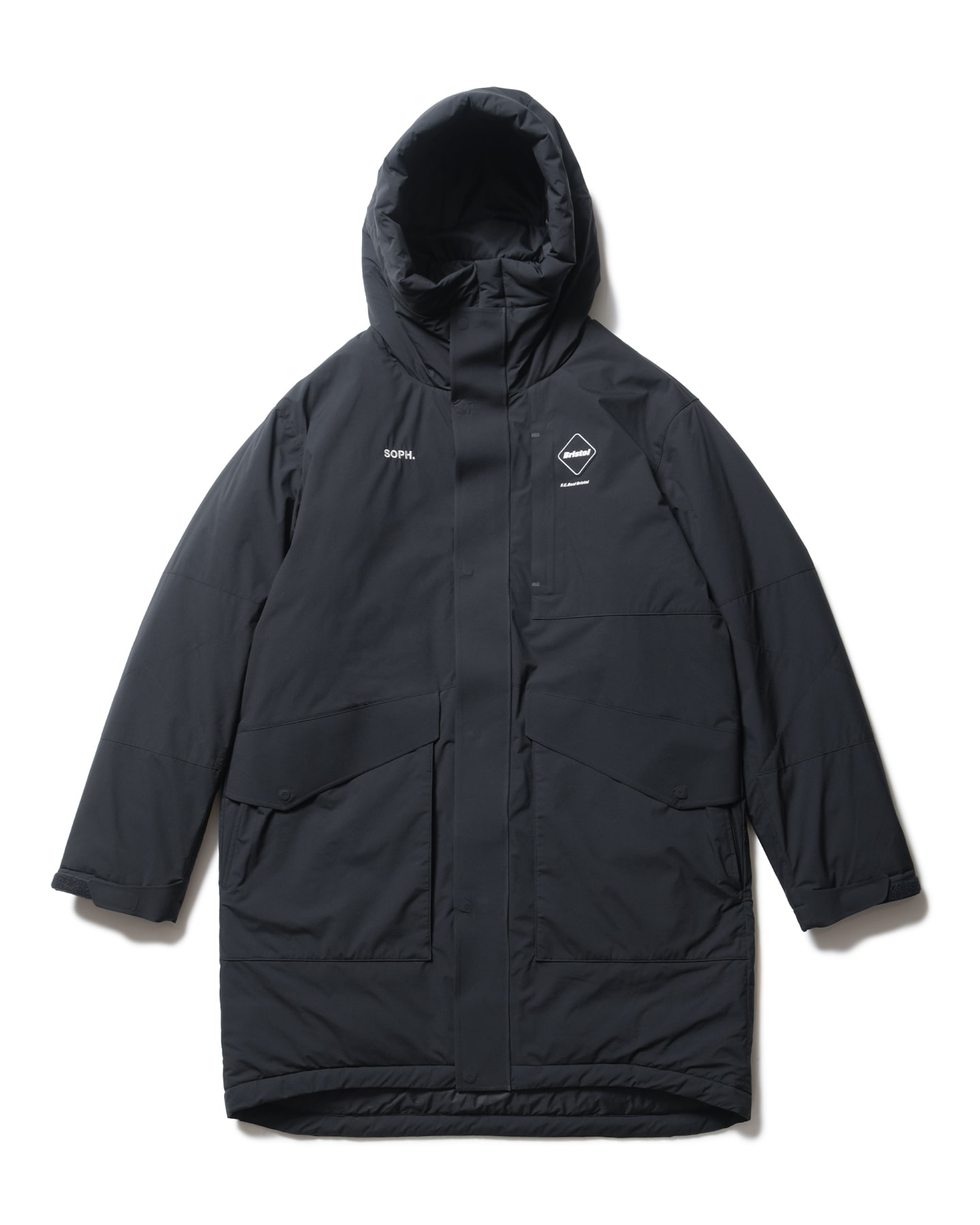 SOPH. | INSULATION BENCH COAT(M BLACK):