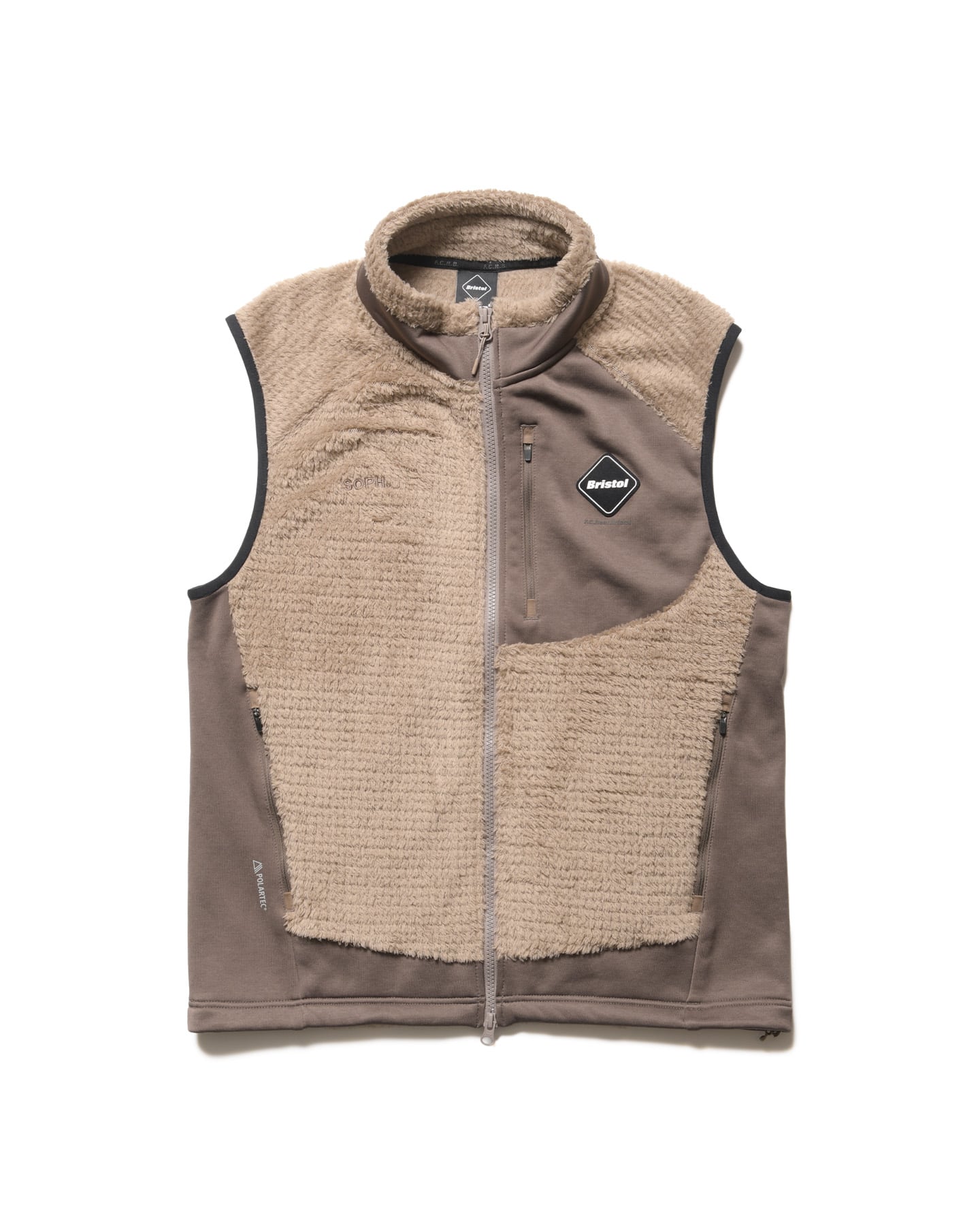 F.C.Real Bristol fleece vest ブリストル ソフ SOPH. | HYBRID FLEECE VEST(M BEIGE):