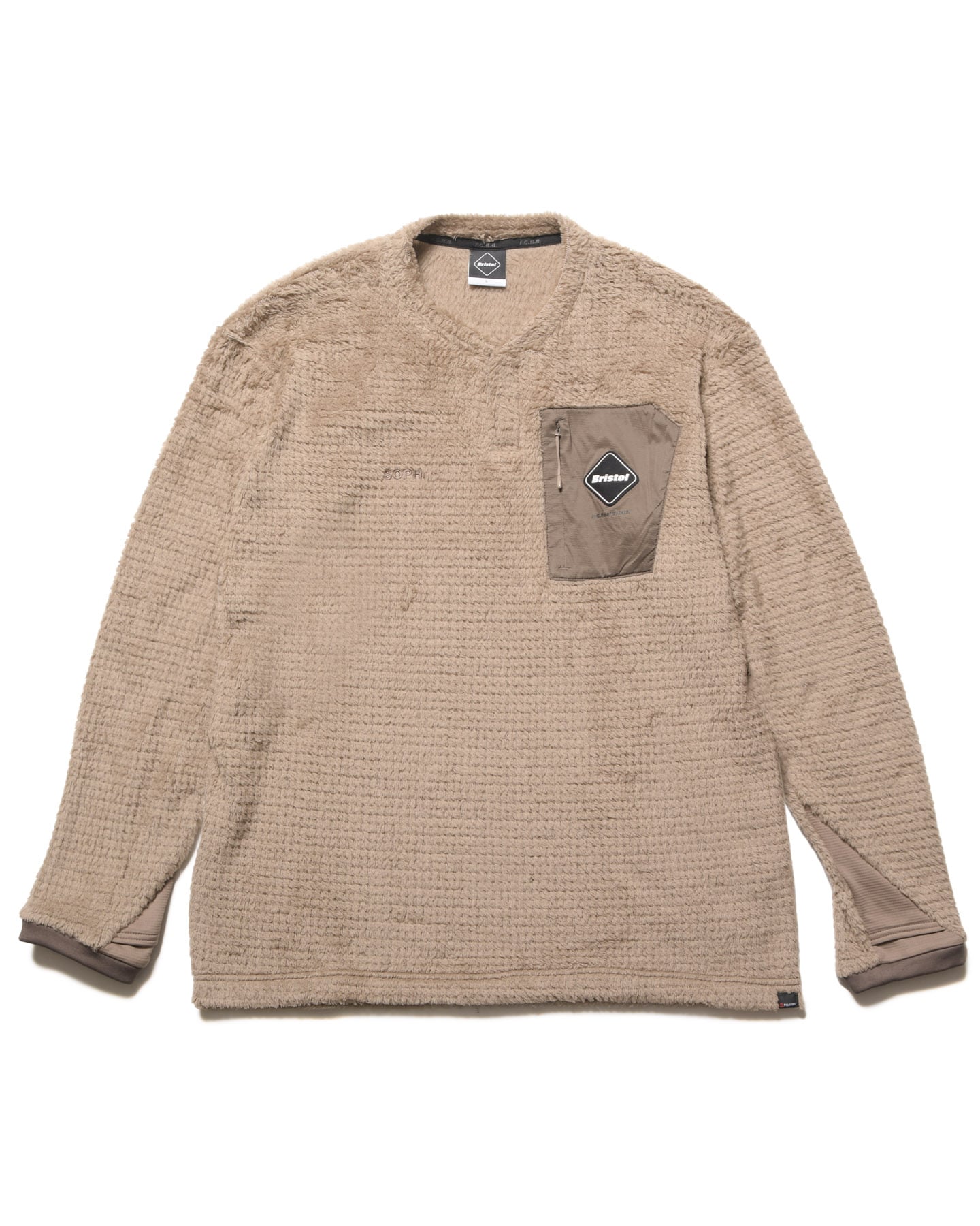 SOPH. | HIGH LOFT FLEECE TOP(M BEIGE):