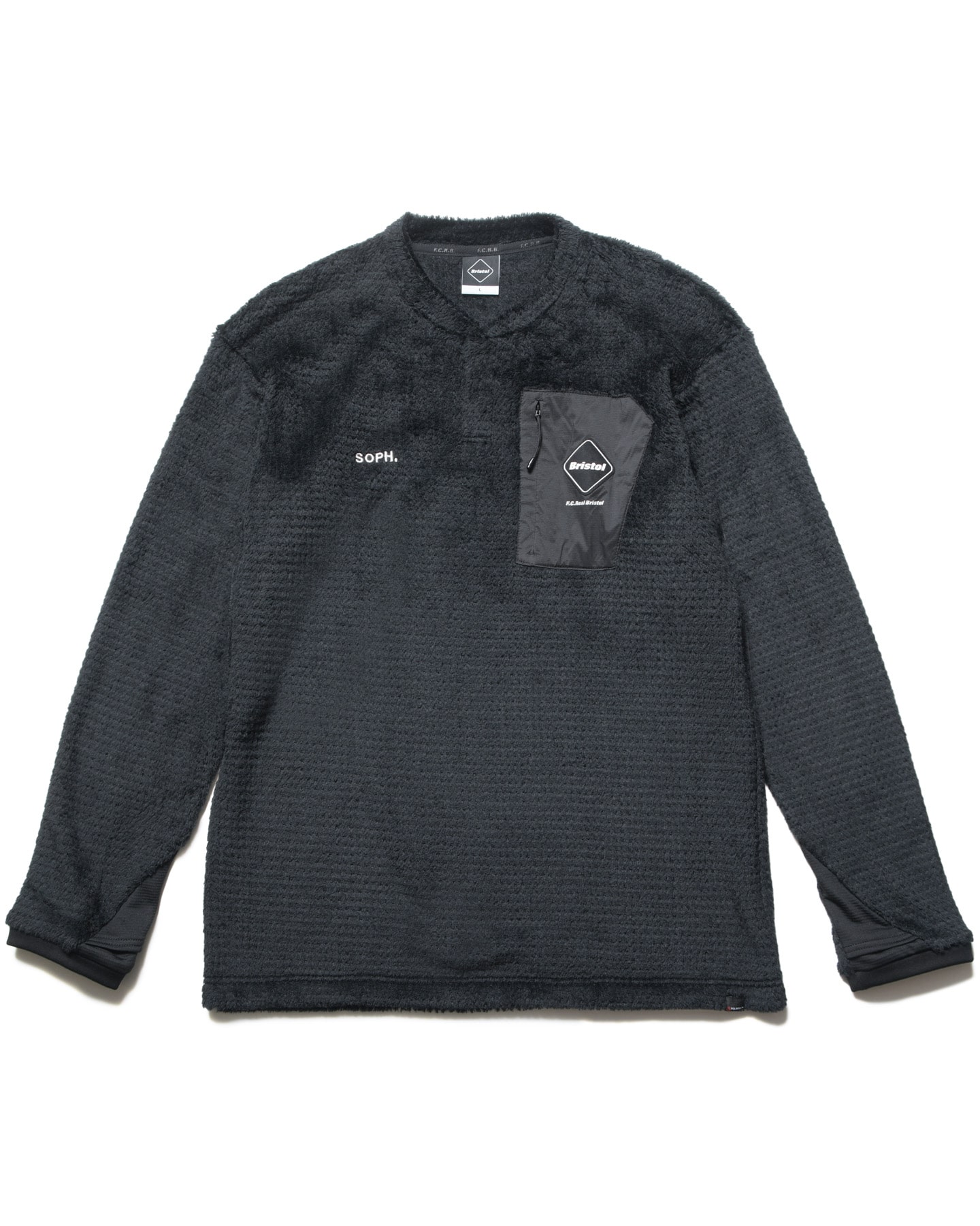 【セール】L　極美品　Bristol　FR2GOLF F.C.R.B　SOPH. SOPH. | HIGH LOFT FLEECE TOP(XL BLACK):